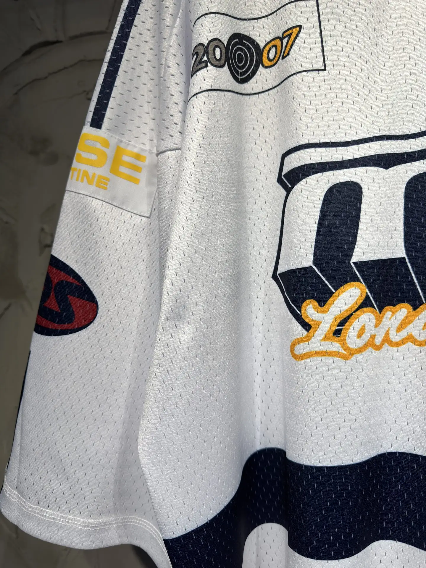 Oversized Striped Mesh Football Jersey D15524334 — view 6