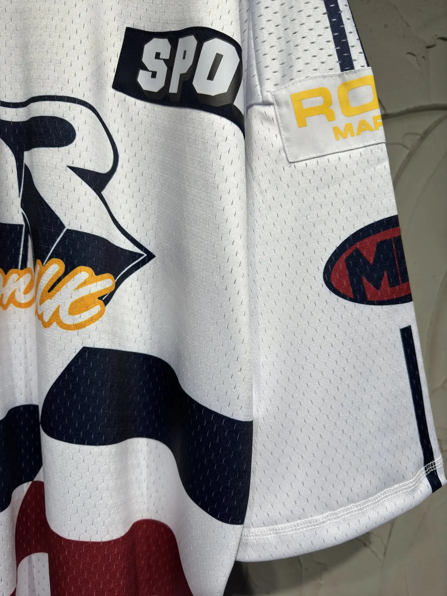 Oversized Striped Mesh Football Jersey D15524334 — view 7