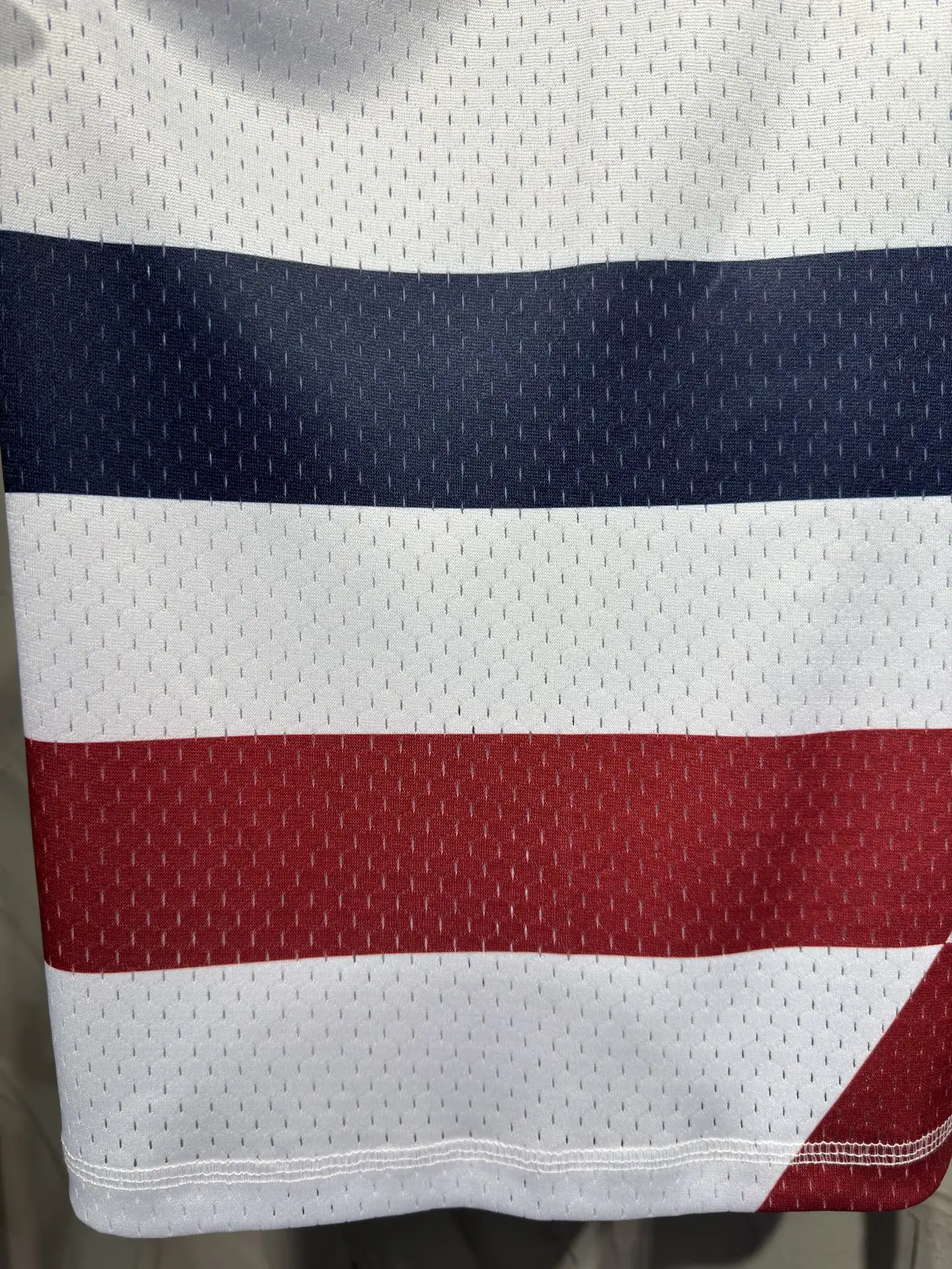 Oversized Striped Mesh Football Jersey D15524334 — view 9