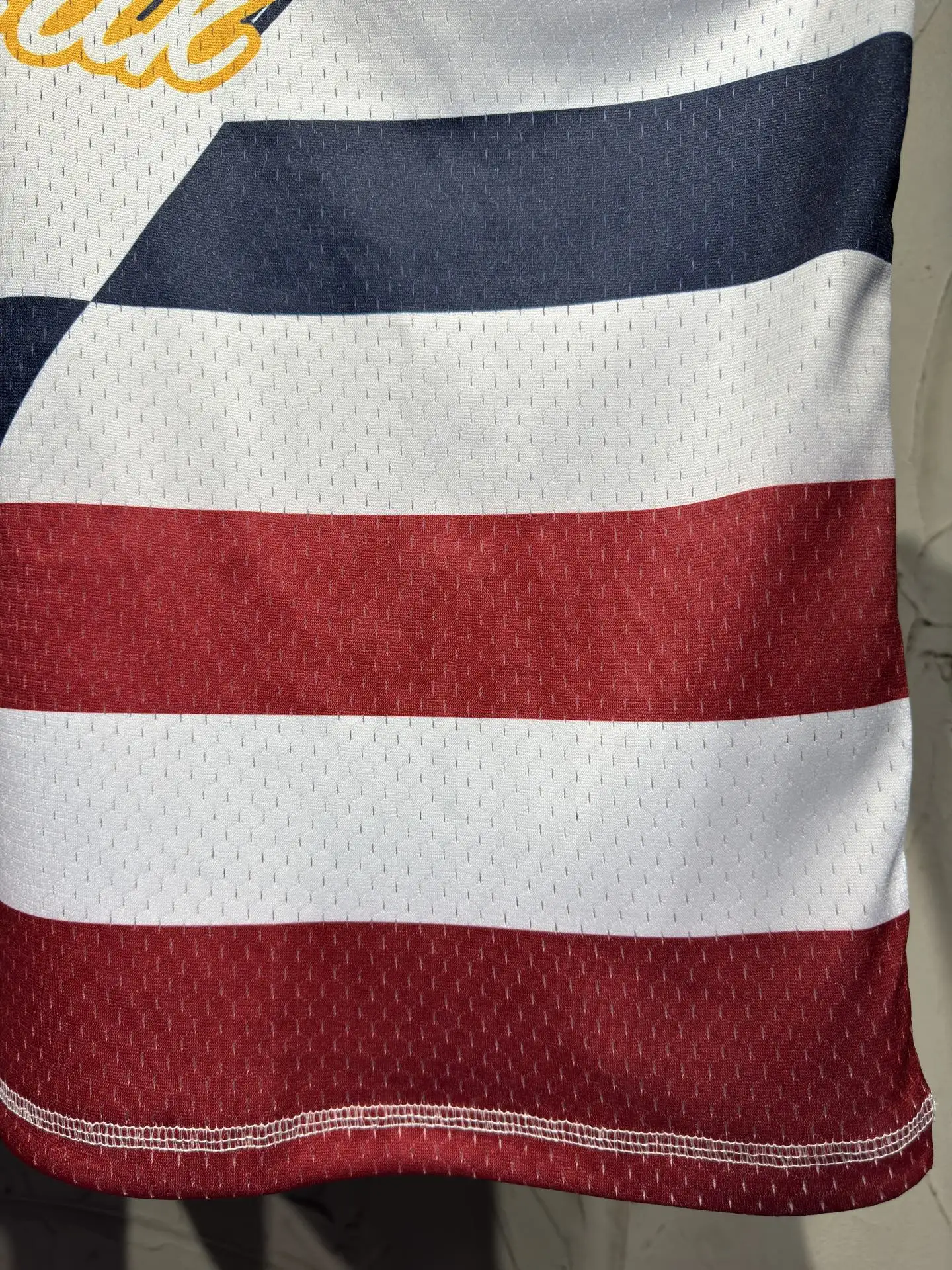 Oversized Striped Mesh Football Jersey D15524334 — view 14
