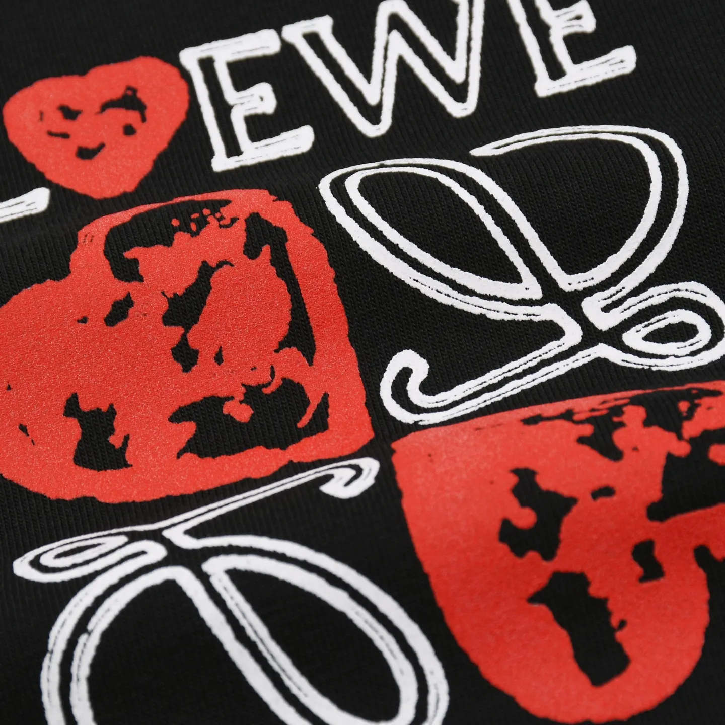 Logo Heart Print Cotton T-Shirt D15513191 — view 6