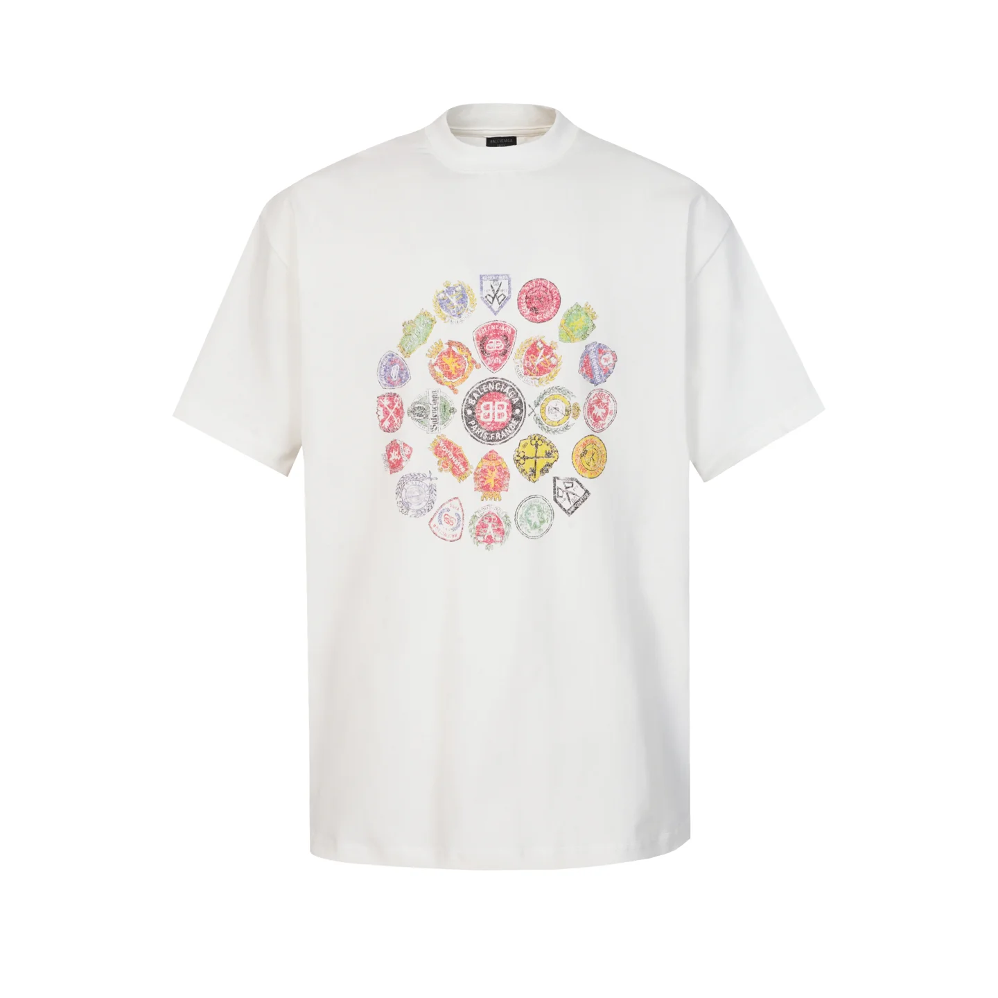 Crest Logo Graphic Oversized T-Shirt D15520024