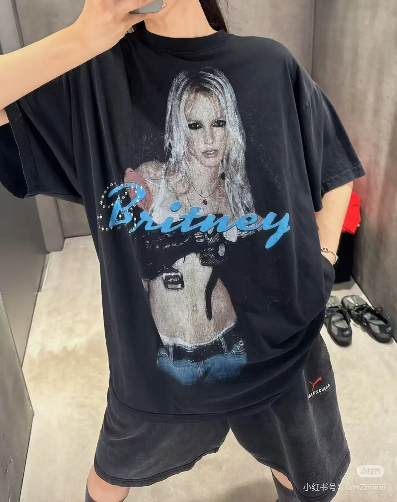 Britney Spears Graphic Print T-Shirt D15520042 — view 3