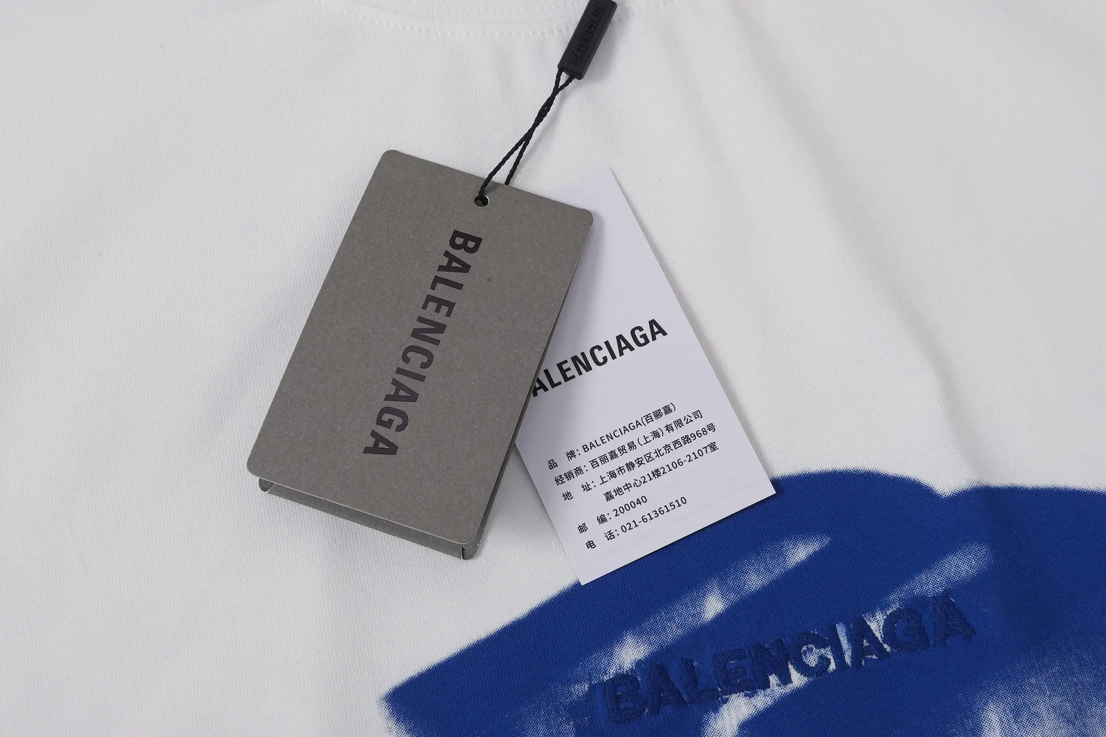 Drip Logo Embroidered Cotton T-Shirt D15519971 — view 4
