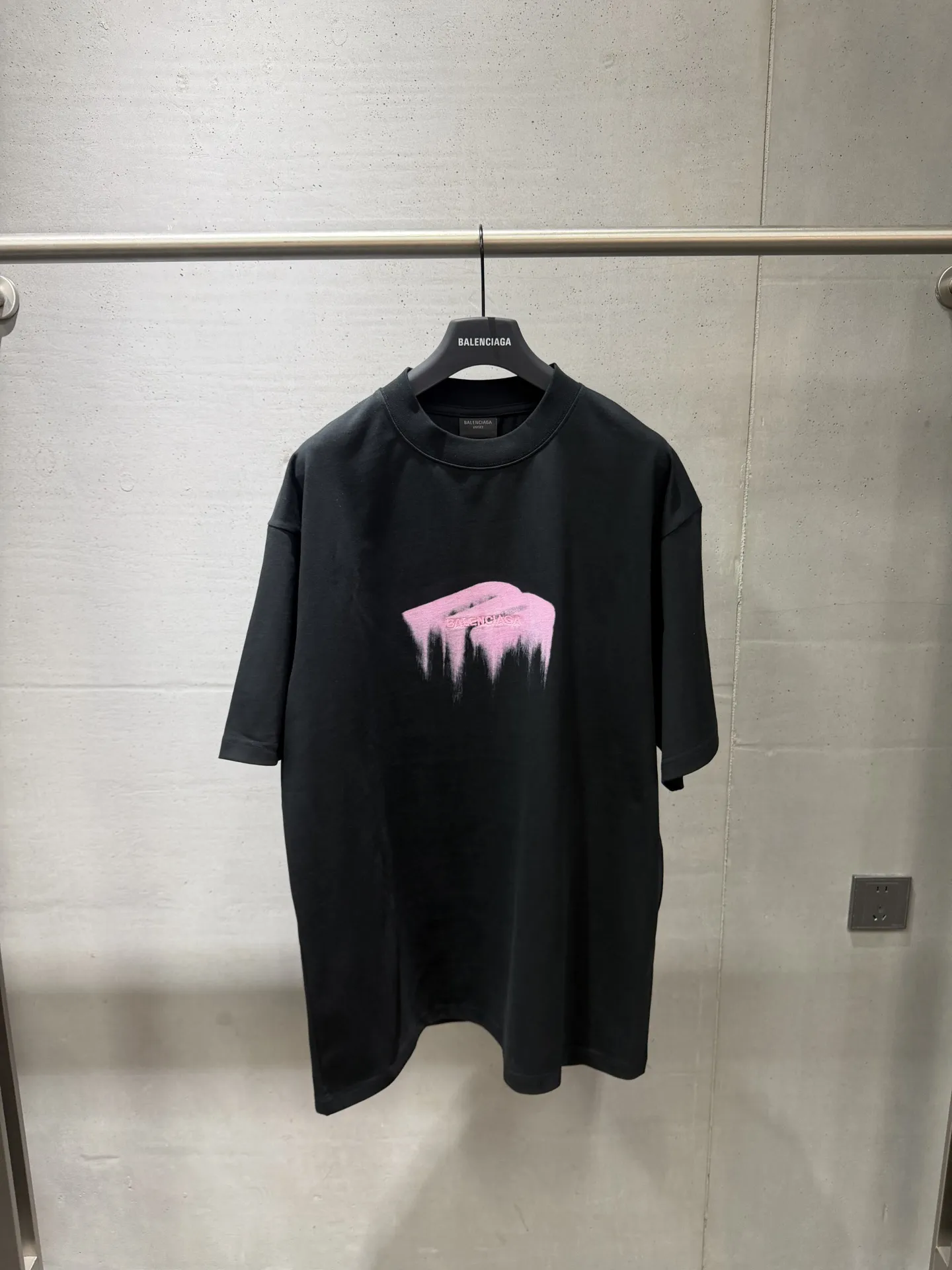Drip Logo Embroidered Cotton T-Shirt D15519974