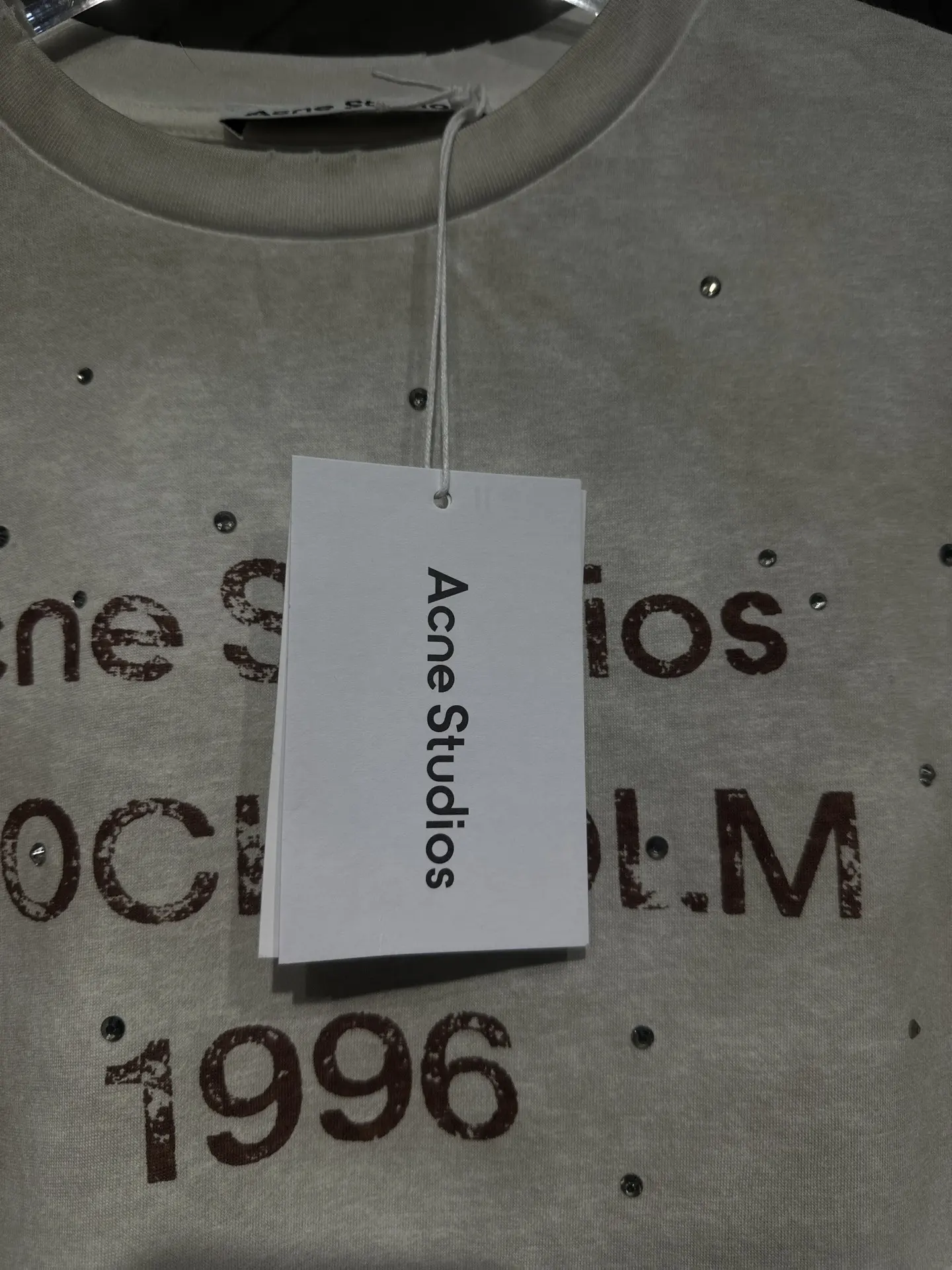 1996 Distressed Rhinestone Long-Sleeve T-Shirt D15924351 — view 2