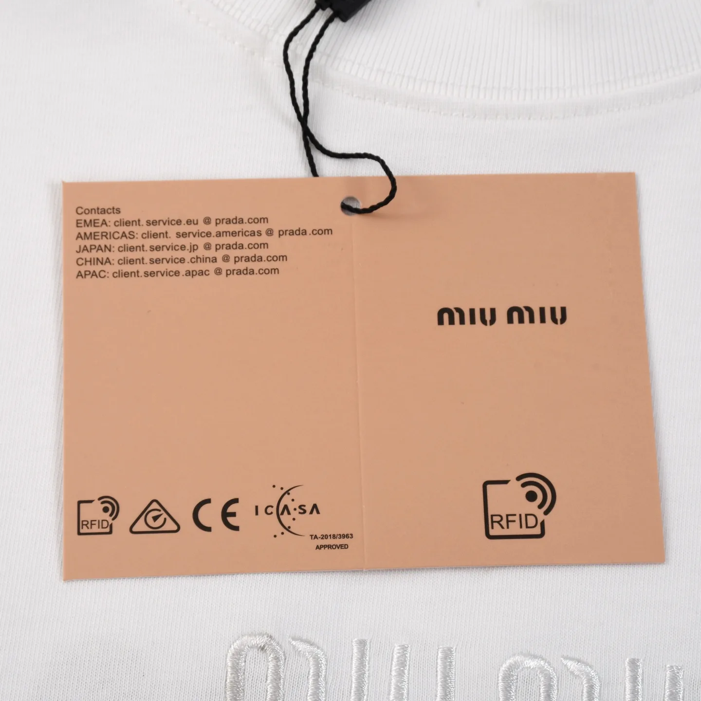 Logo Embroidered Cotton Jersey T-Shirt D16013188 — view 5