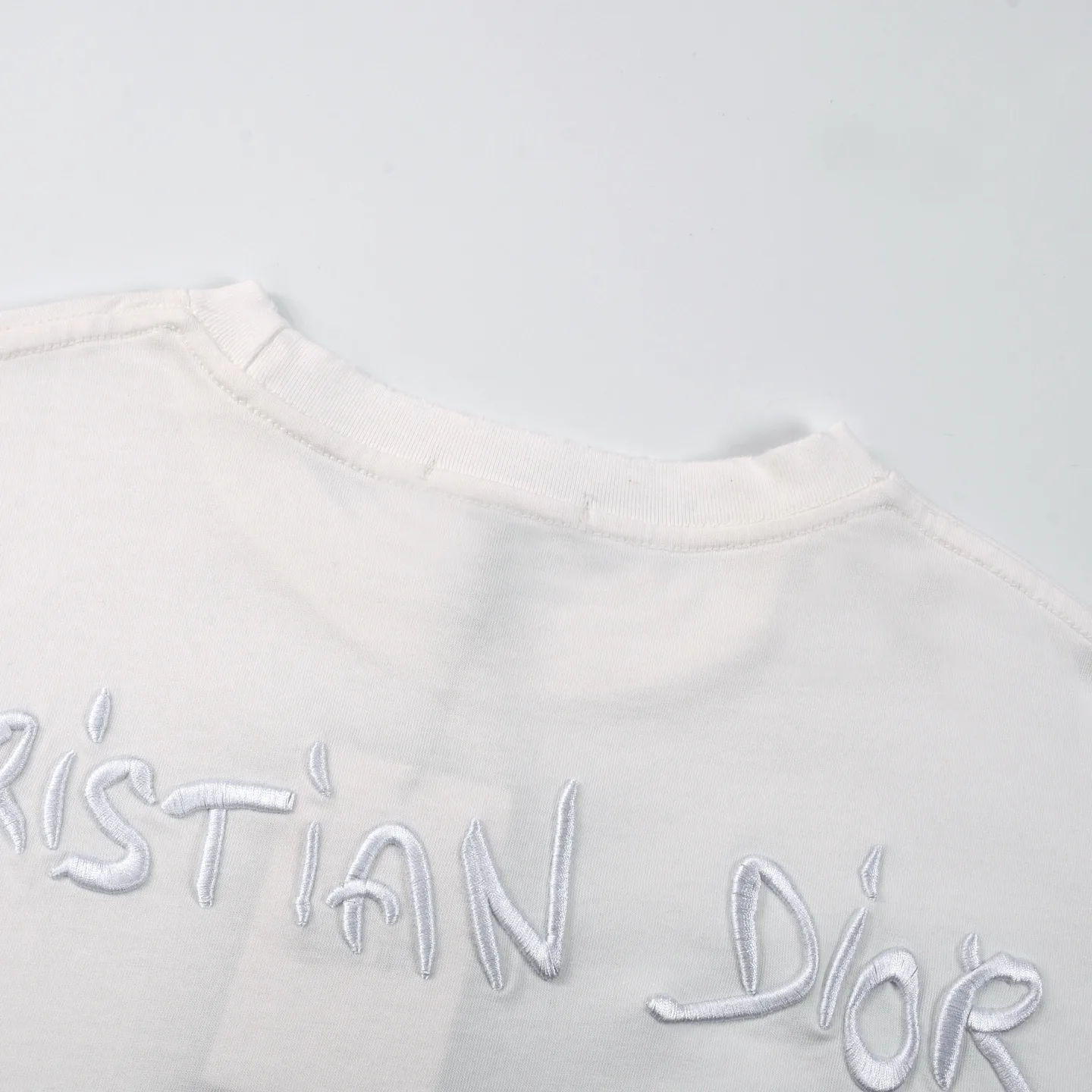 Embroidered Logo Cotton Jersey T-Shirt D16013183 — view 7
