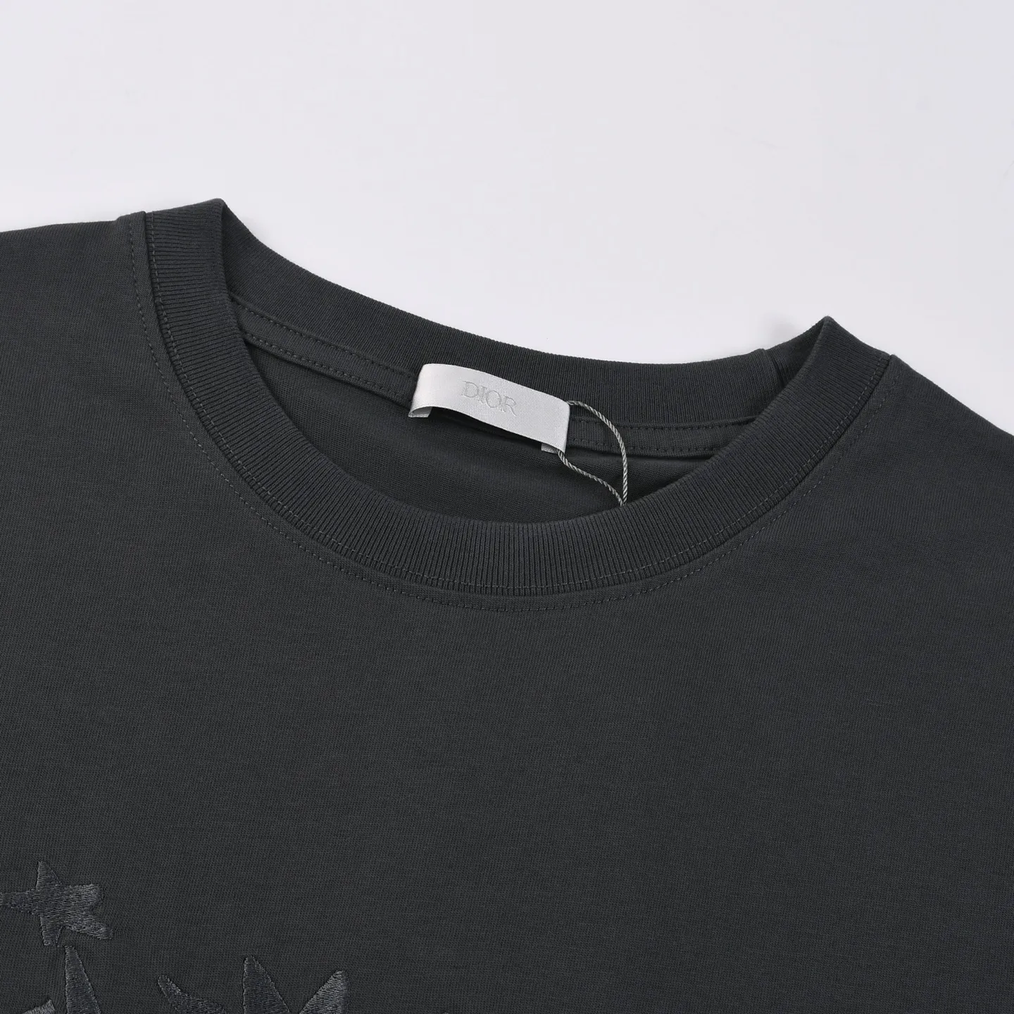 Embroidered Logo Cotton Jersey T-Shirt D16013192 — view 2