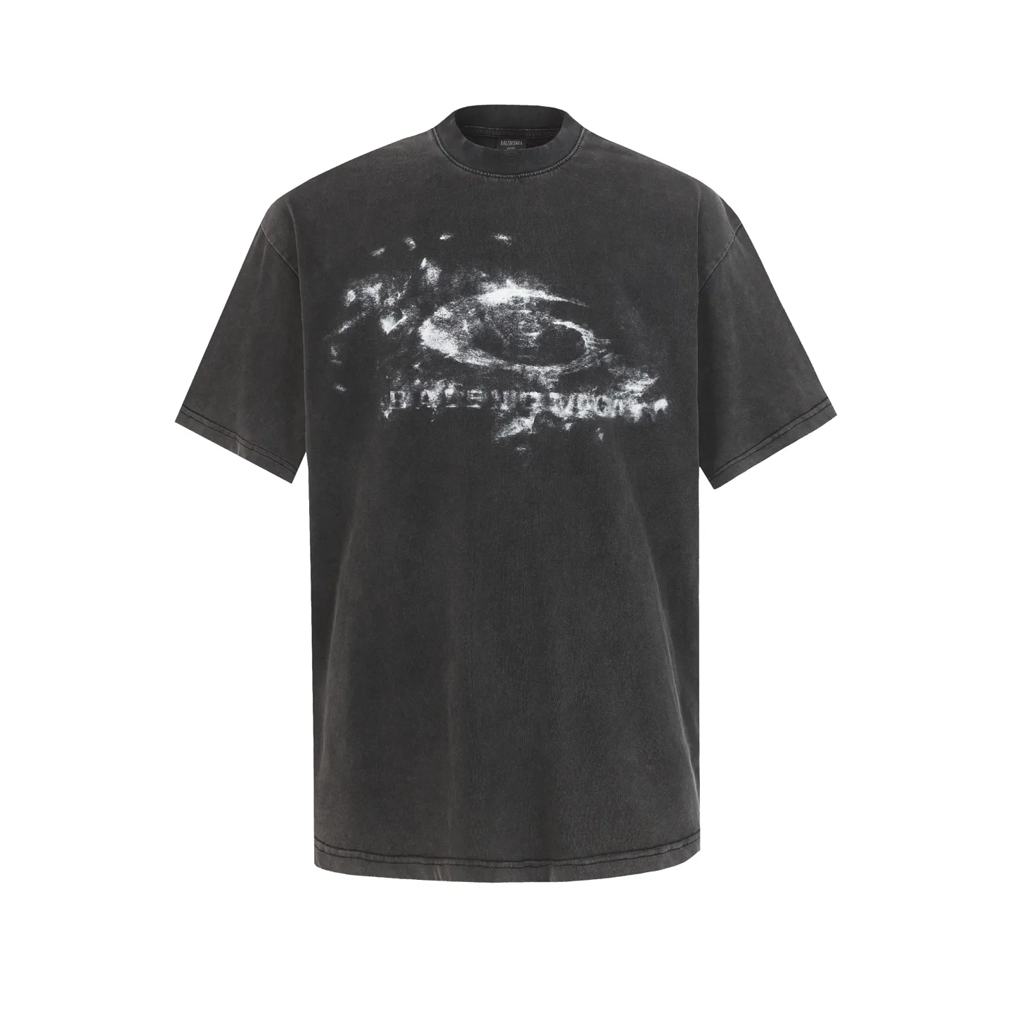 Washed Graphic Print Oversized T-Shirt D16020040