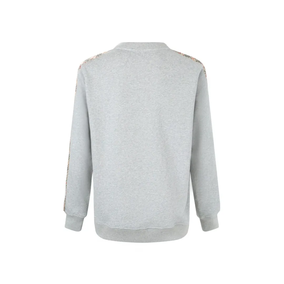 Check-Trim Cotton-Blend Sweatshirt D16521664 — view 3