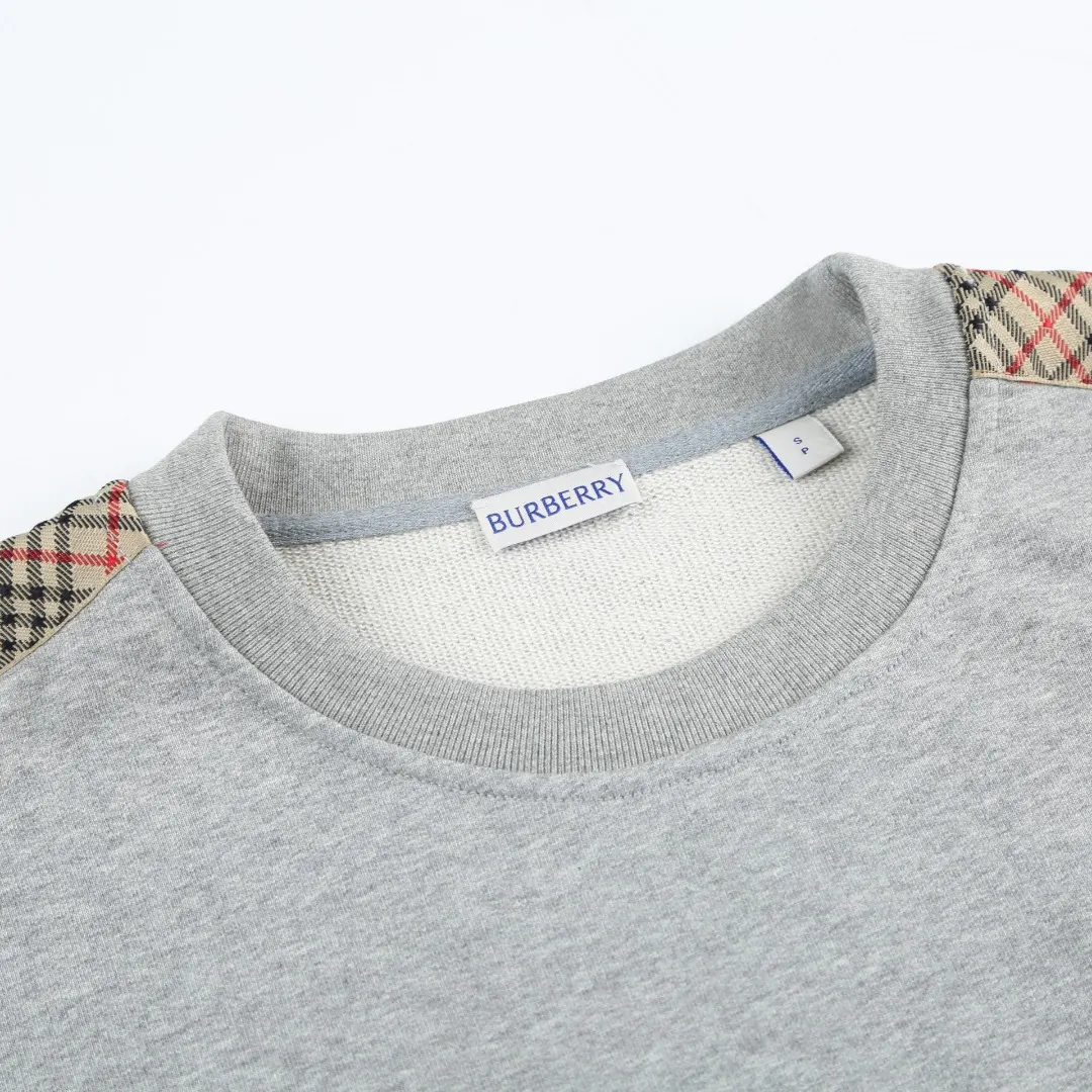 Check-Trim Cotton-Blend Sweatshirt D16521664 — view 4