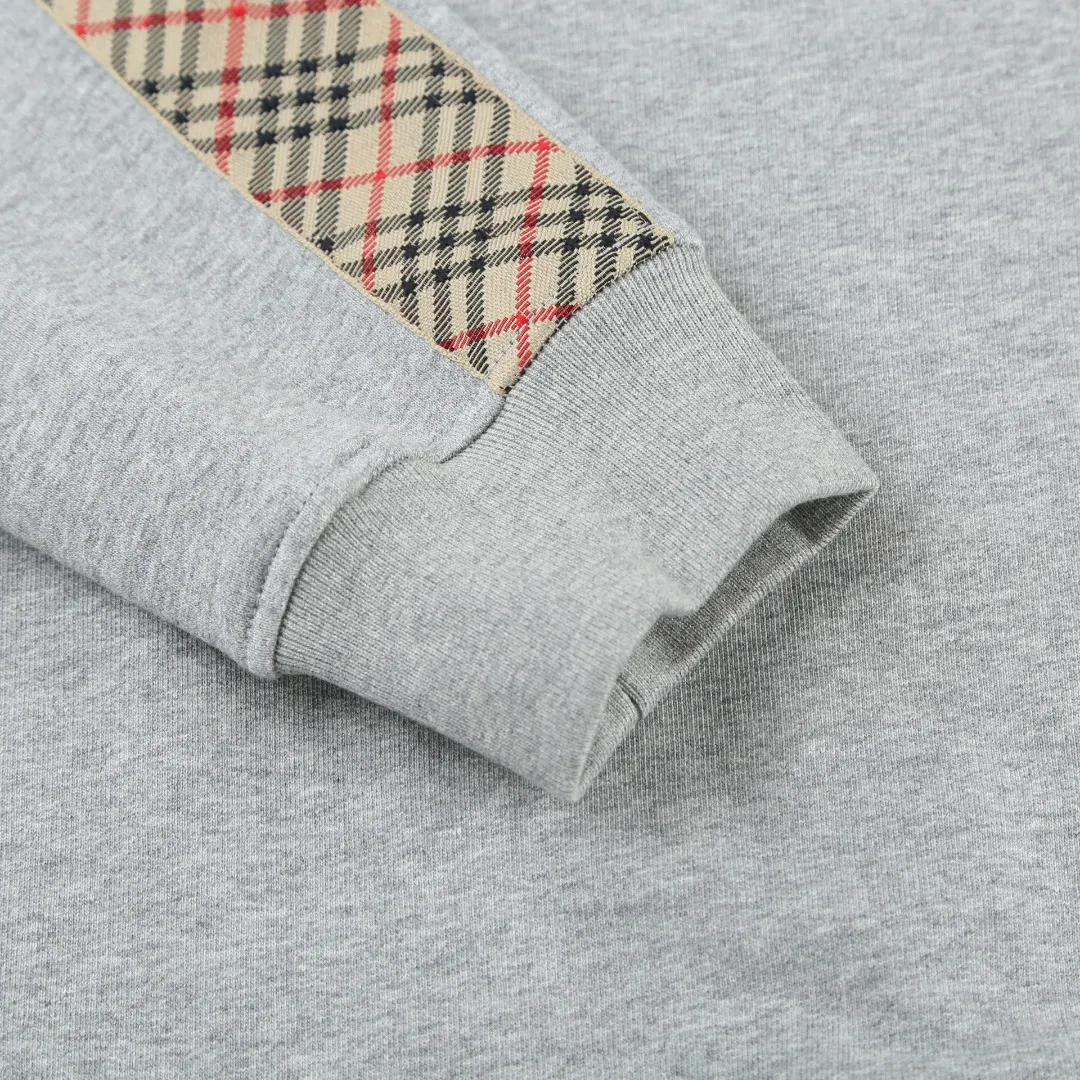 Check-Trim Cotton-Blend Sweatshirt D16521664 — view 7
