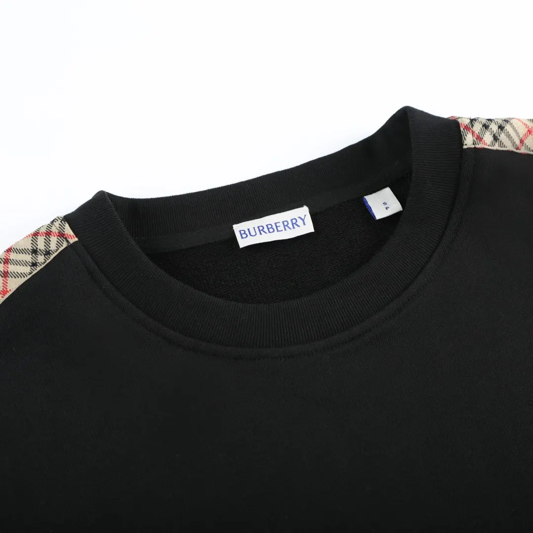 Check-Trim Cotton-Blend Sweatshirt D16521666 — view 4