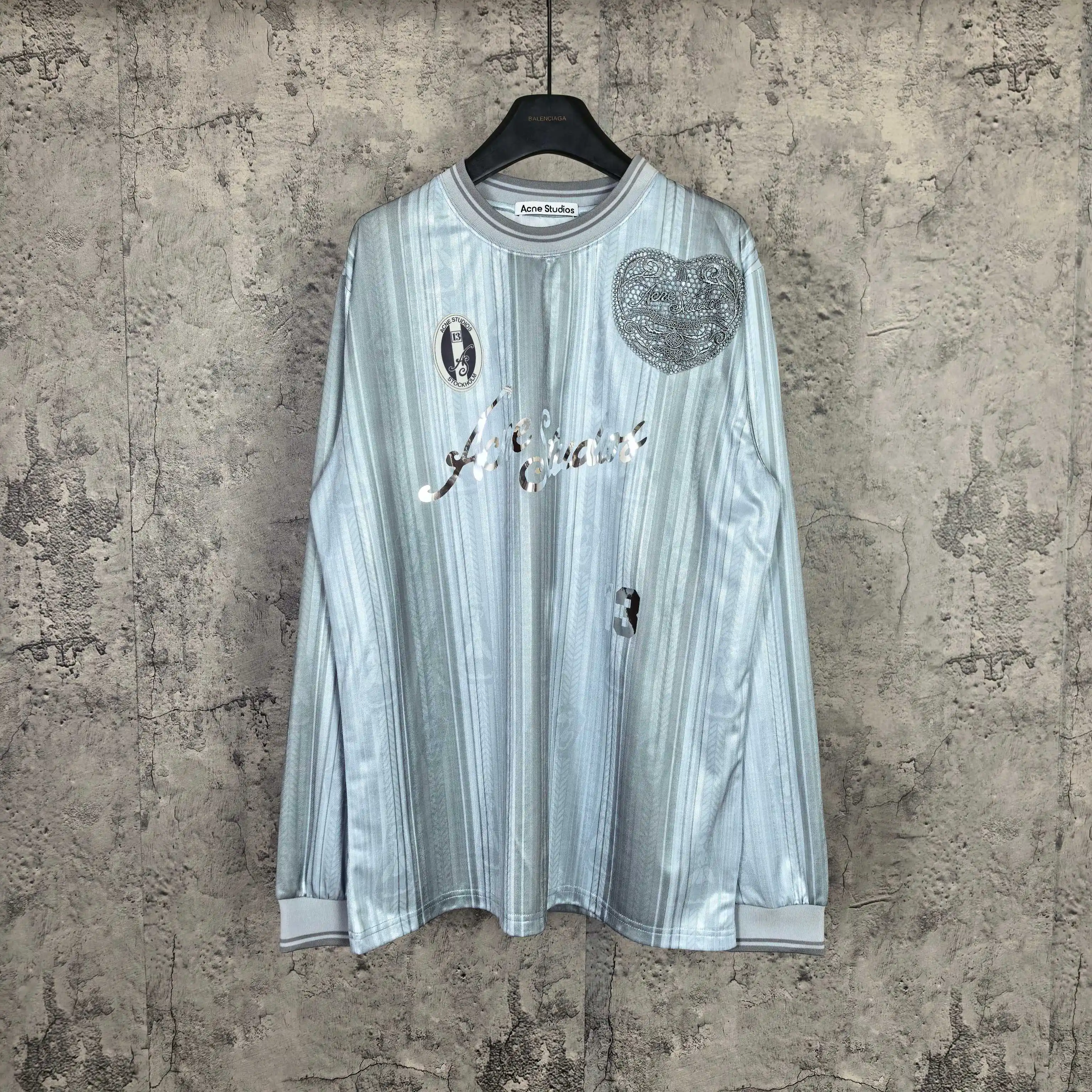 Logo-Print Long-Sleeved Football Jersey D16524579