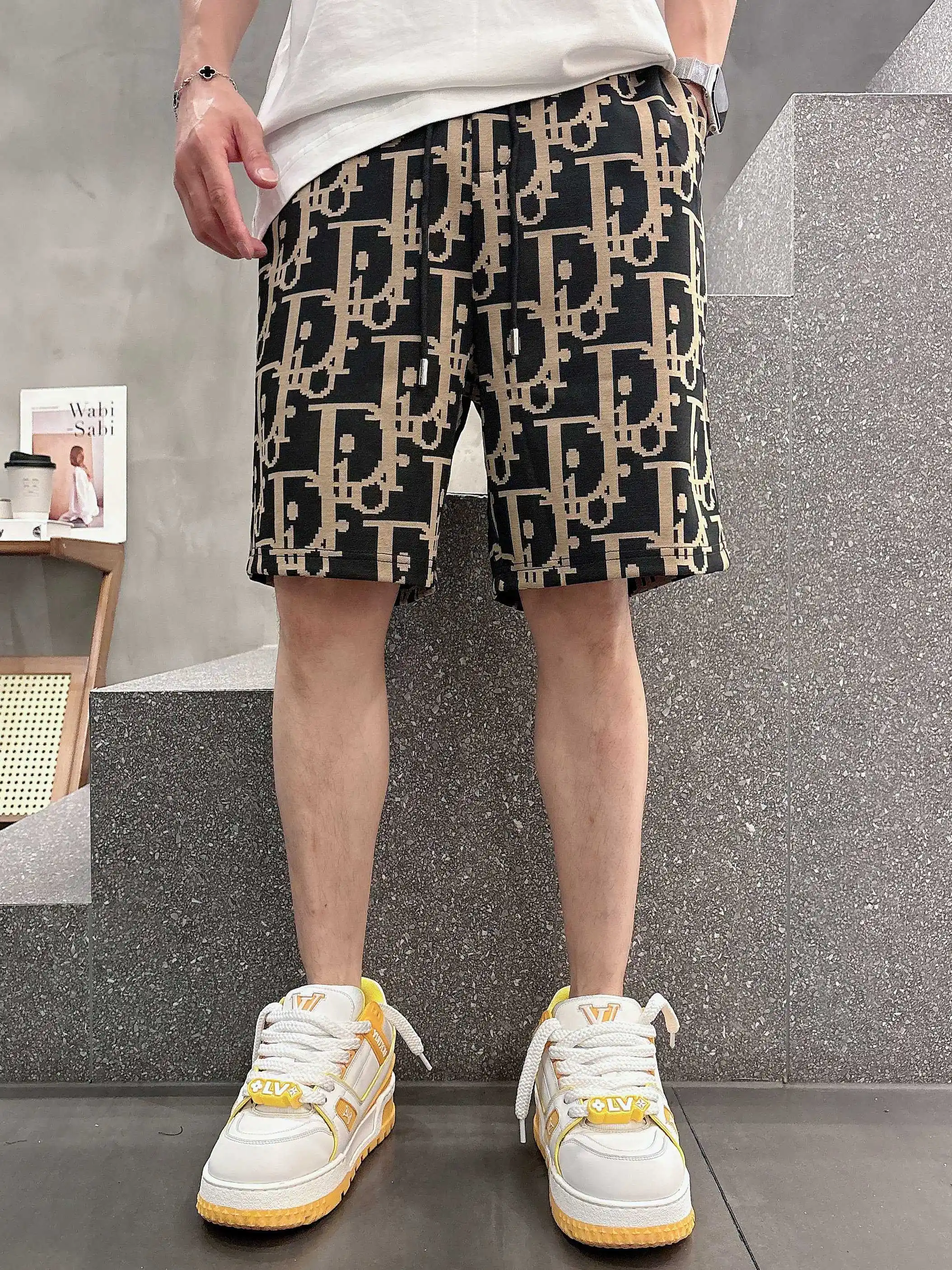 Oblique Jacquard Cotton Shorts D16519011