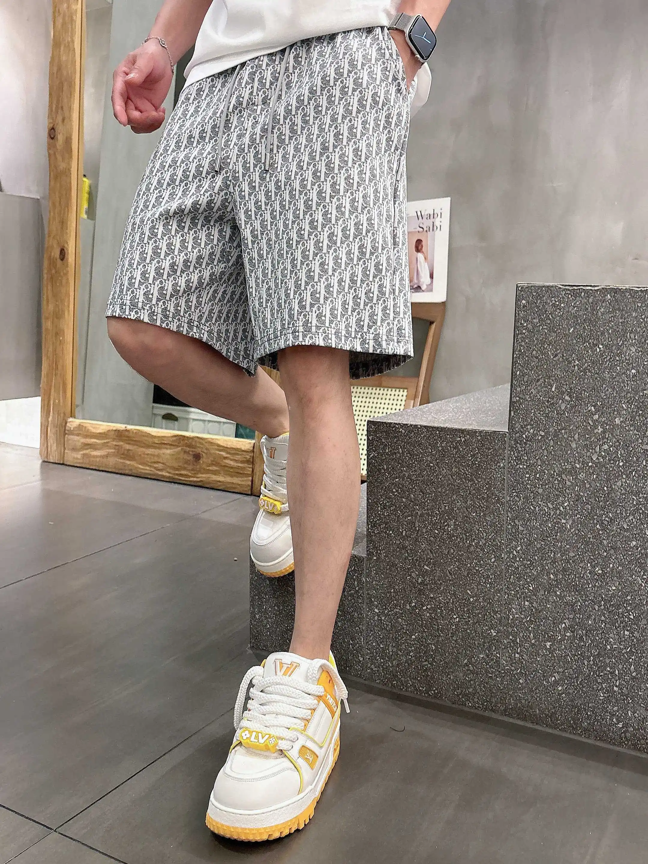 Oblique Jacquard Cotton Shorts D16519013 — view 9
