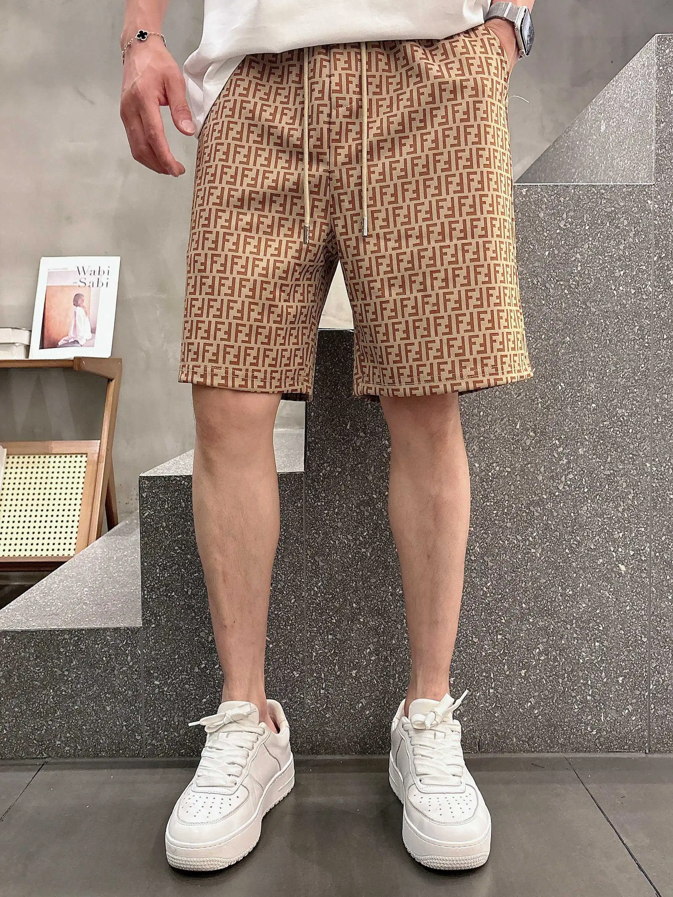 FF Monogram Jacquard Casual Shorts D16519007