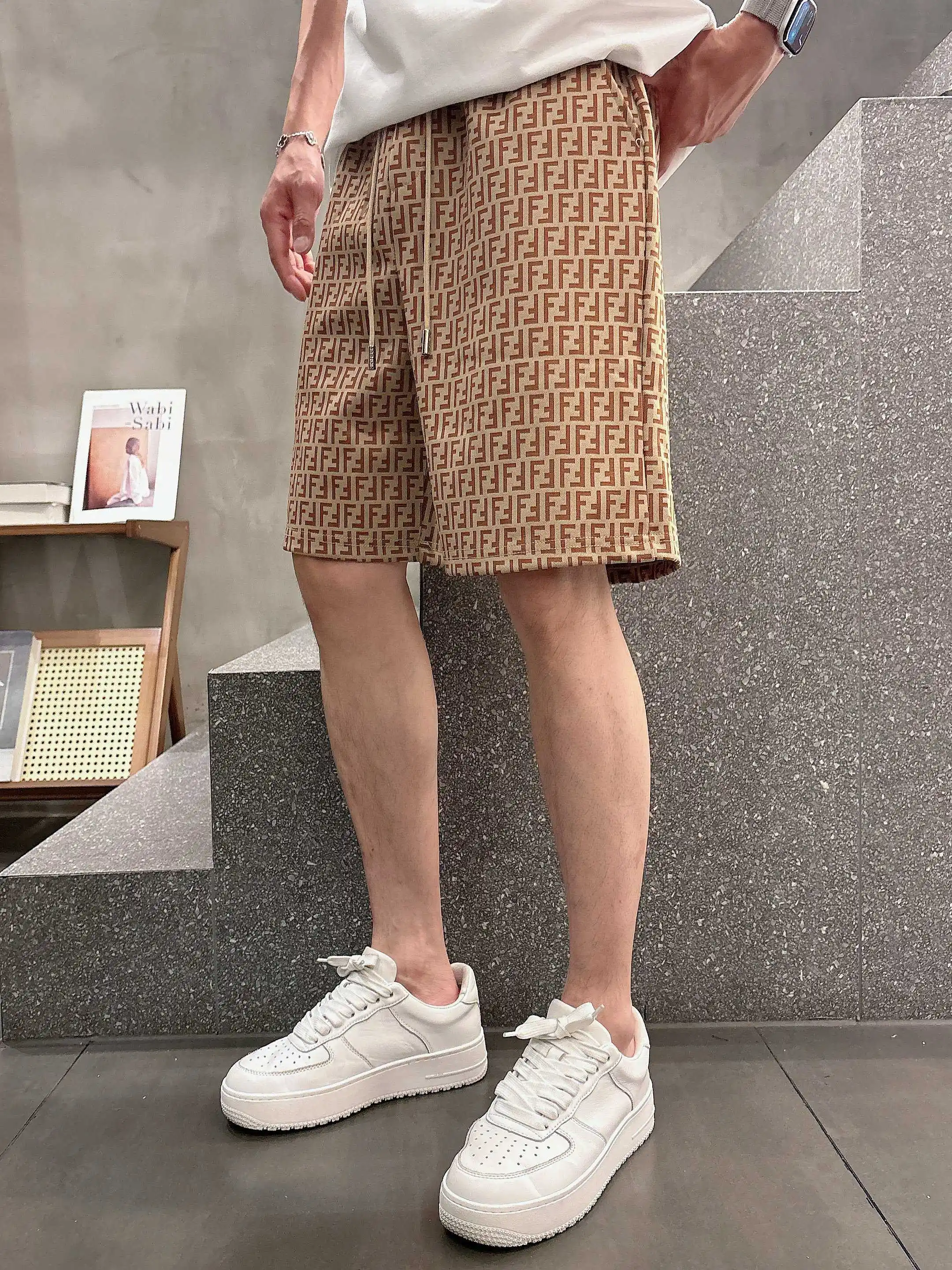 FF Monogram Jacquard Casual Shorts D16519007 — view 3