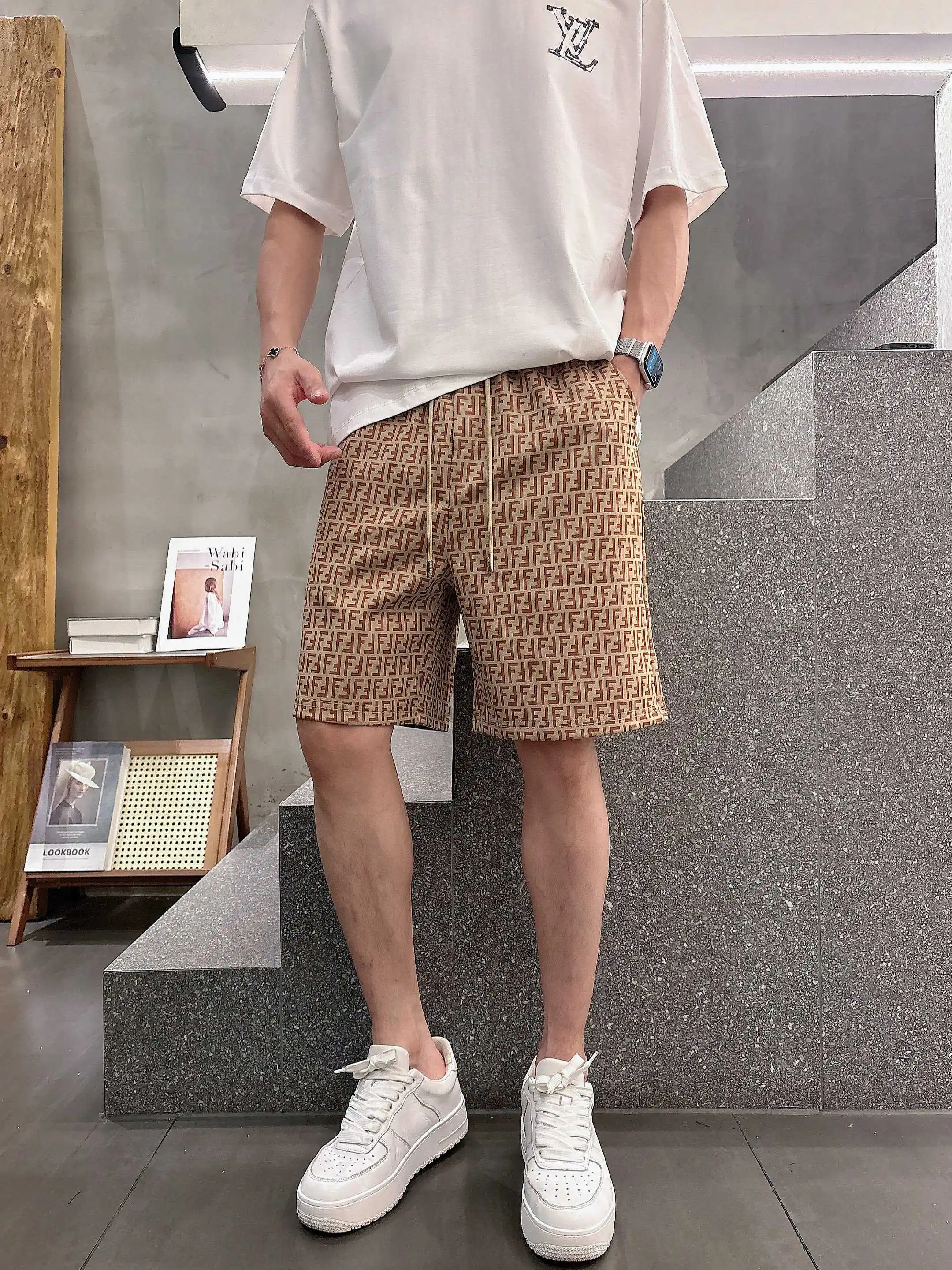 FF Monogram Jacquard Casual Shorts D16519007 — view 4