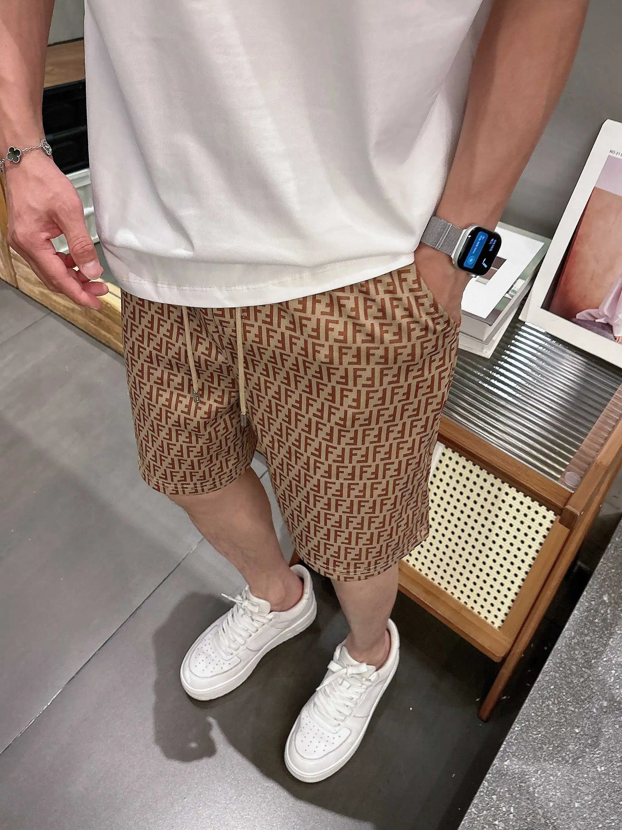 FF Monogram Jacquard Casual Shorts D16519007 — view 10