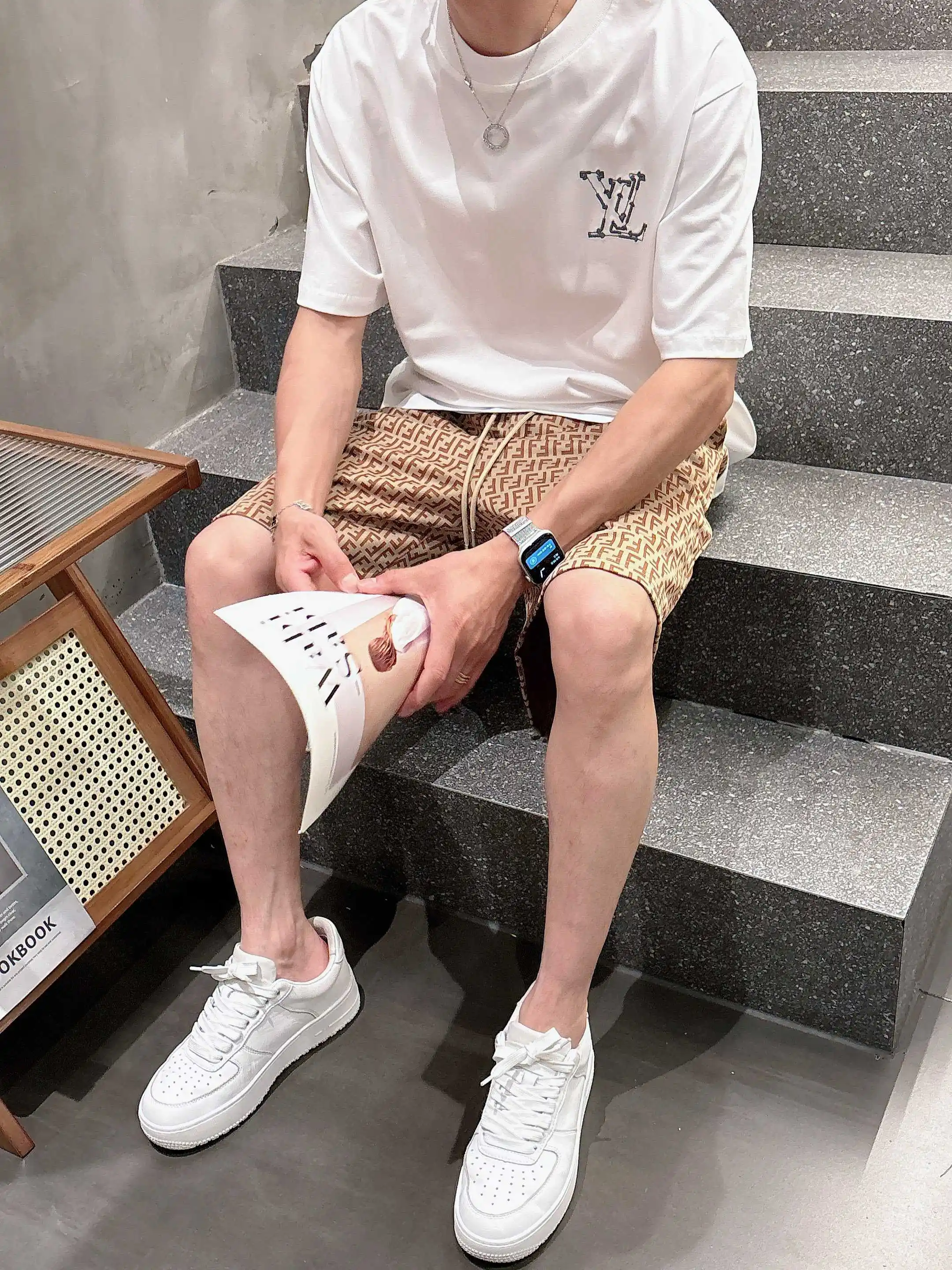 FF Monogram Jacquard Casual Shorts D16519007 — view 11