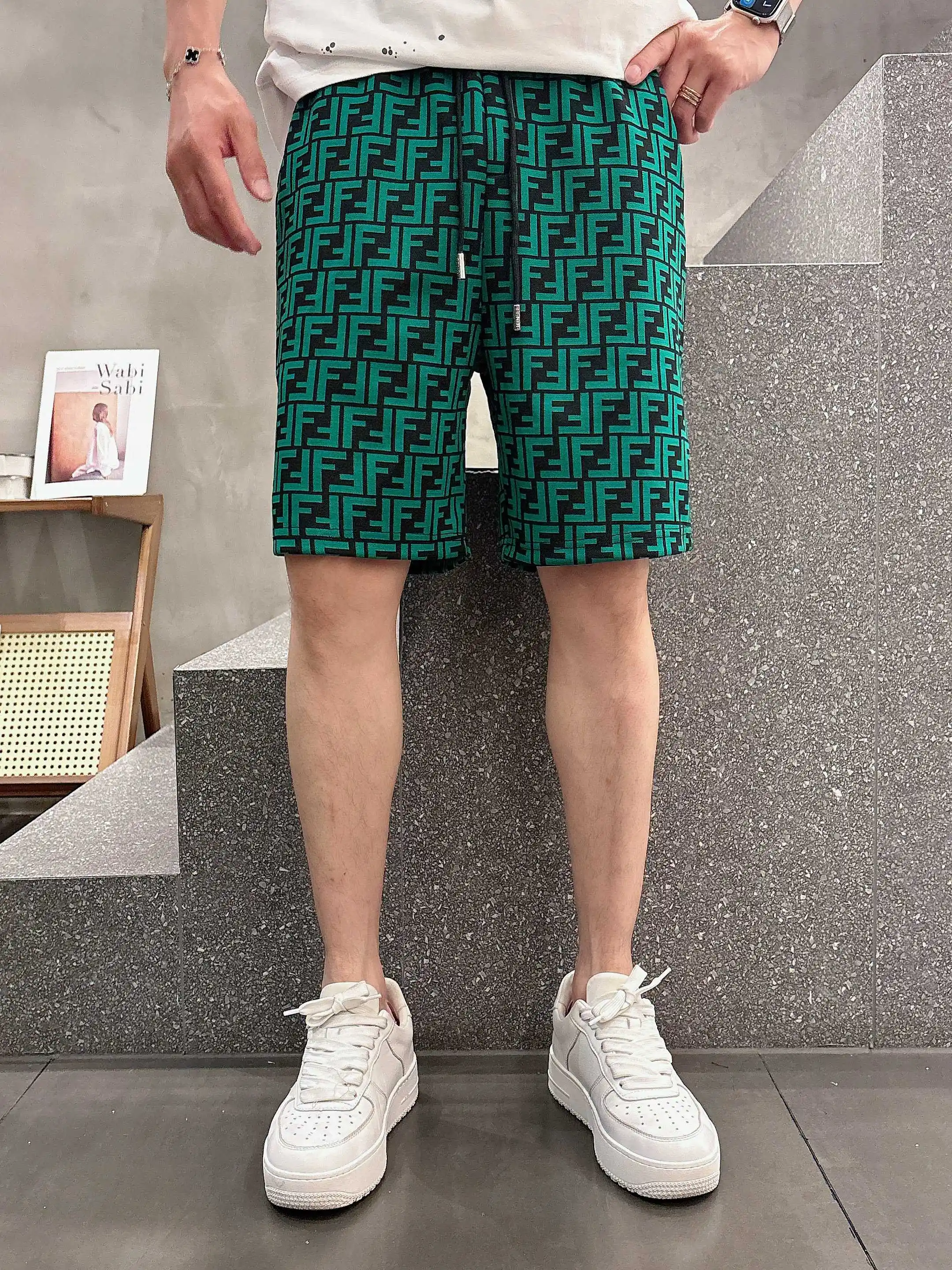 FF Monogram Jacquard Casual Shorts D16519004