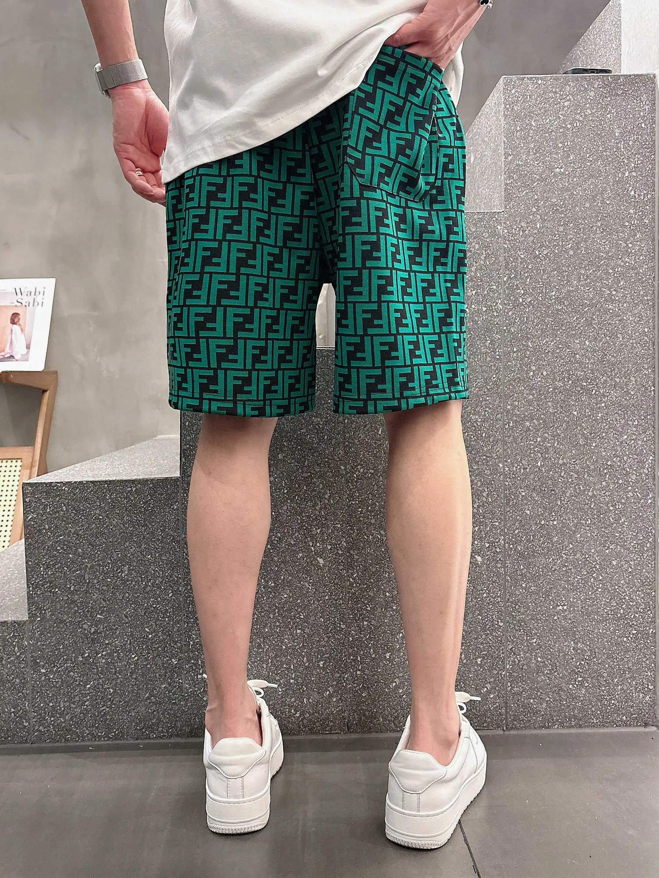 FF Monogram Jacquard Casual Shorts D16519004 — view 5