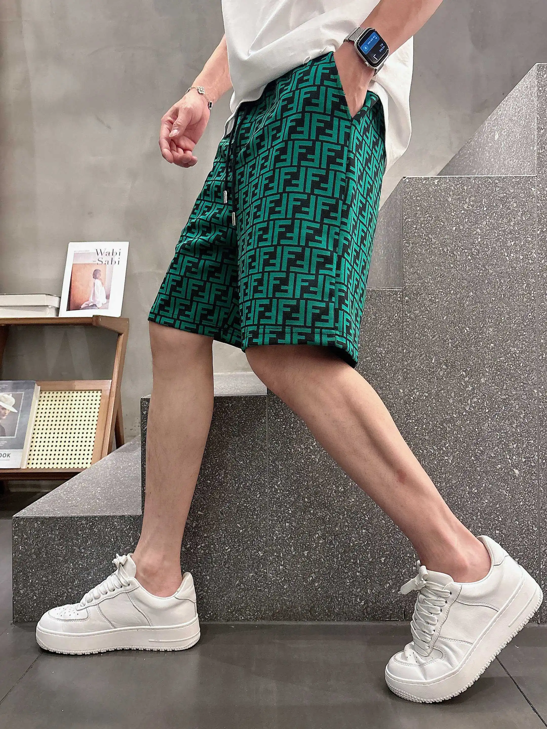 FF Monogram Jacquard Casual Shorts D16519004 — view 7