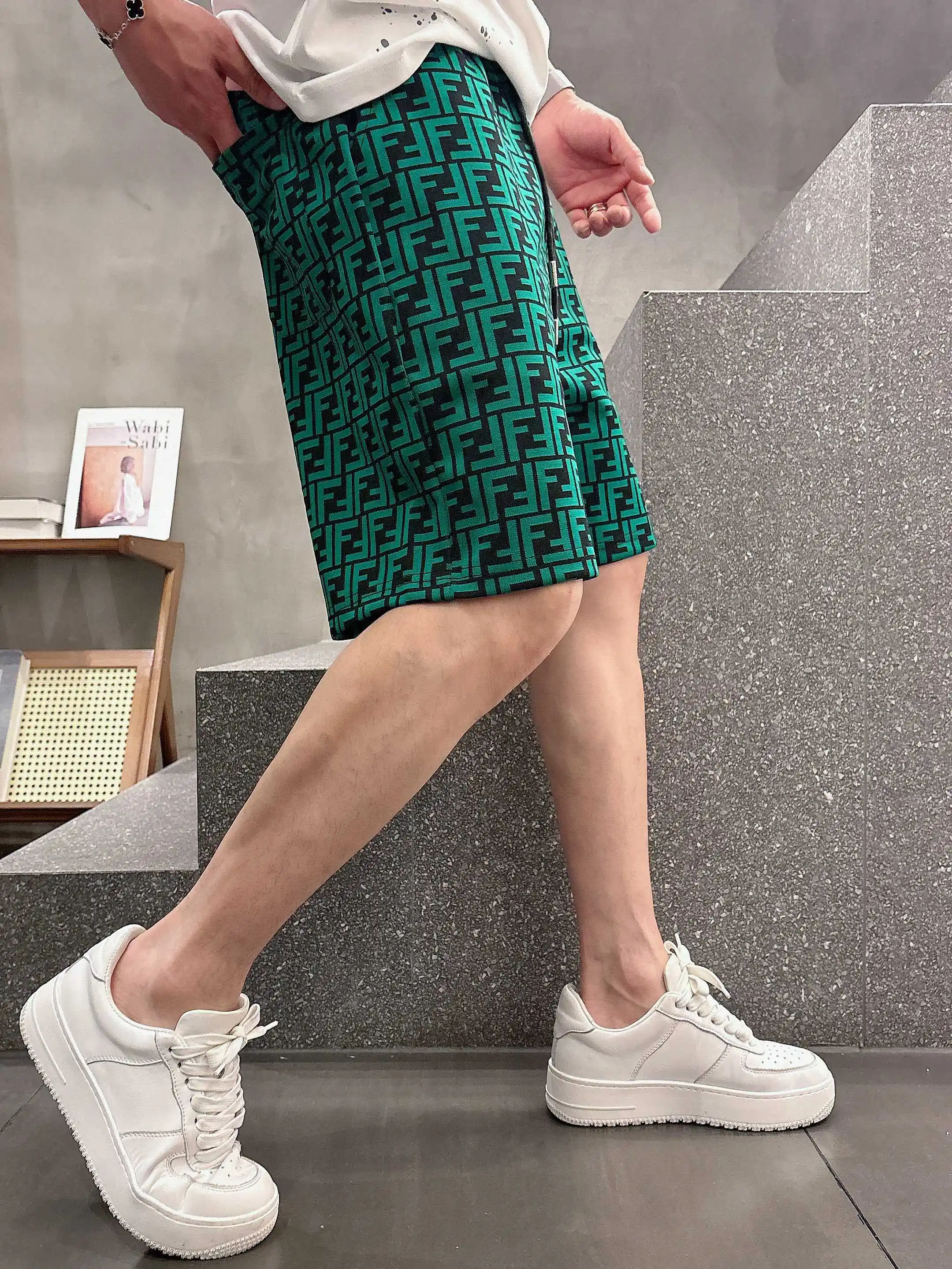 FF Monogram Jacquard Casual Shorts D16519004 — view 8