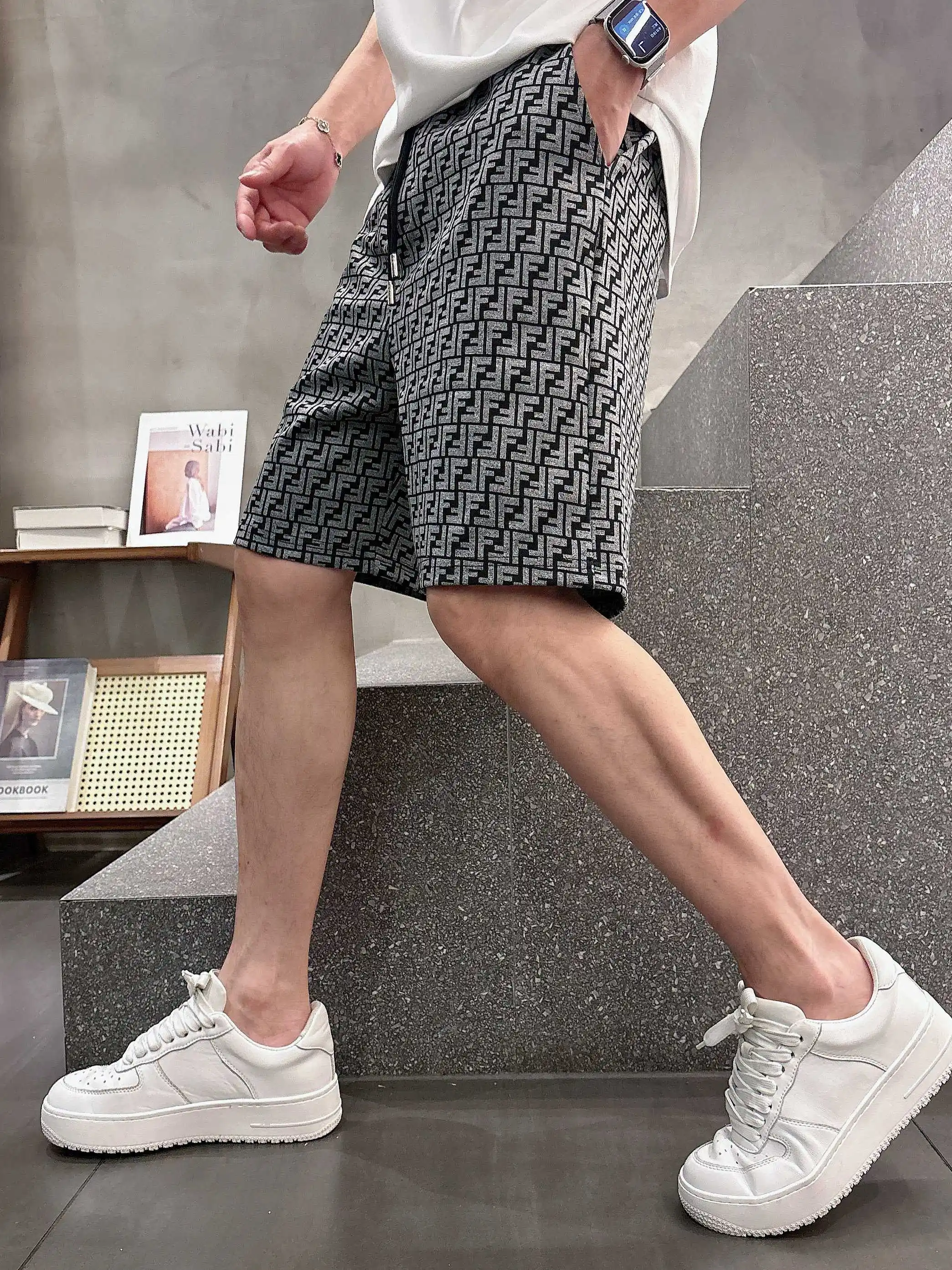 FF Monogram Jacquard Casual Shorts D16519003 — view 7