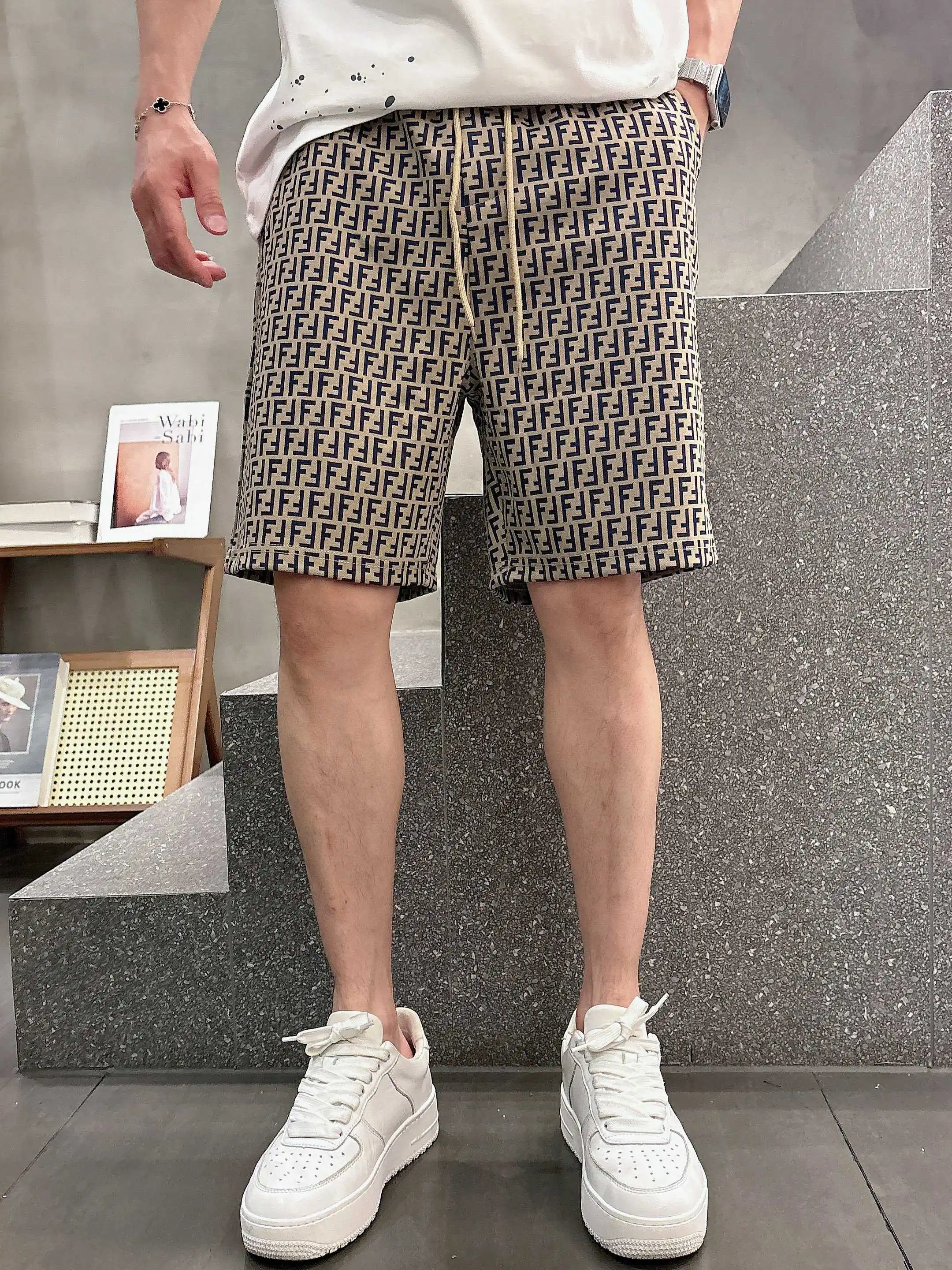 FF Monogram Jacquard Casual Shorts D16519006
