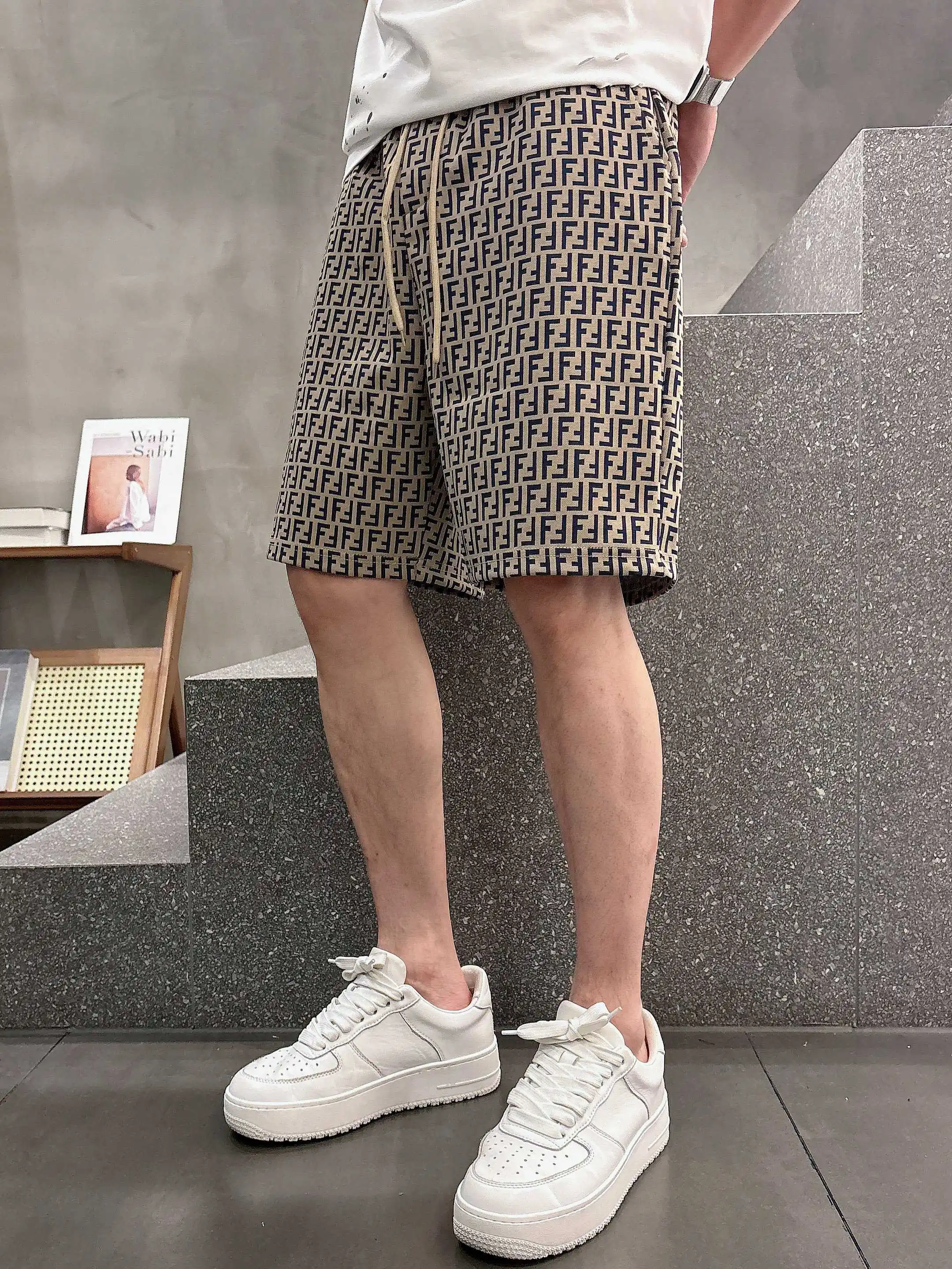 FF Monogram Jacquard Casual Shorts D16519006 — view 3