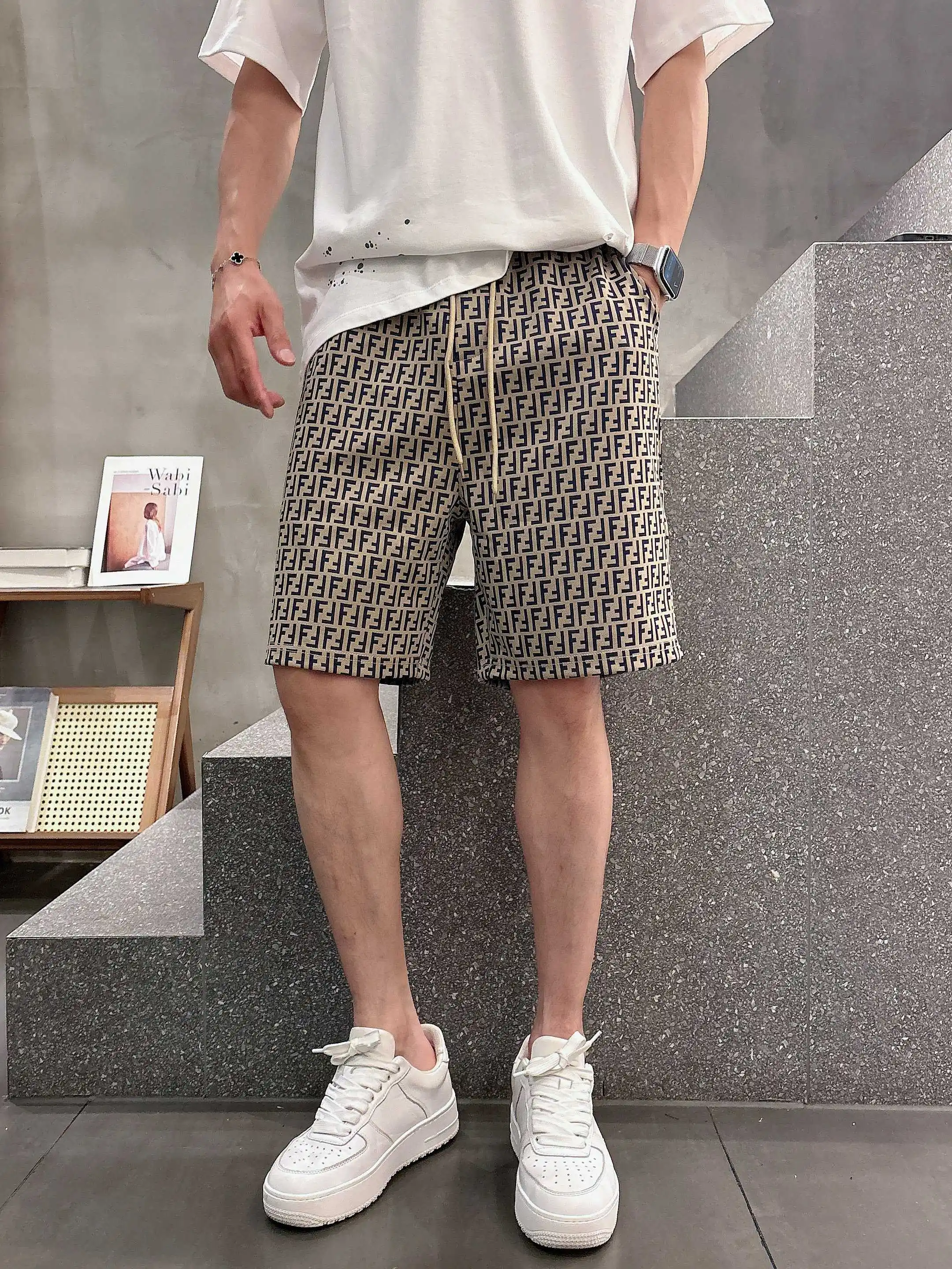 FF Monogram Jacquard Casual Shorts D16519006 — view 4