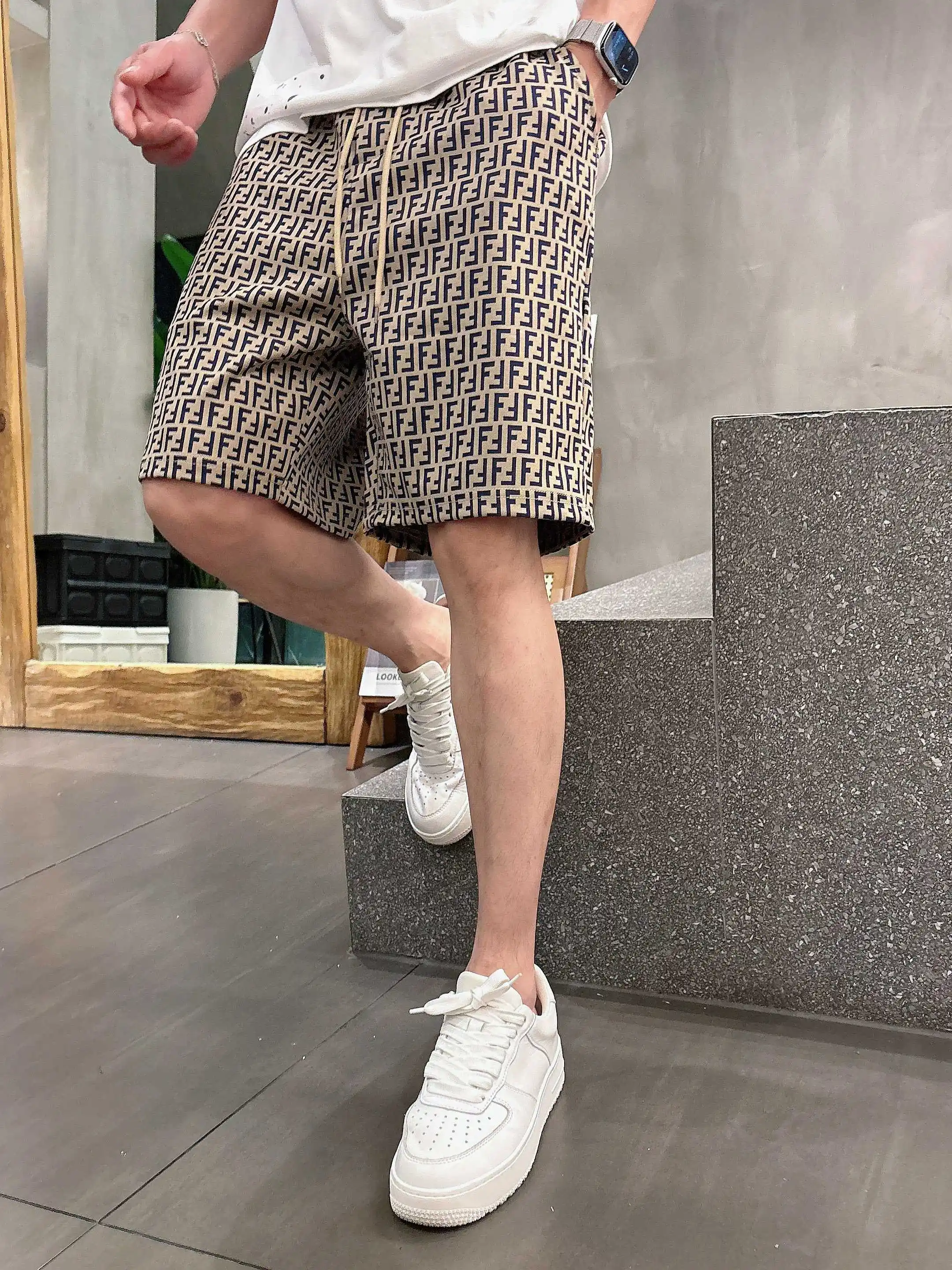 FF Monogram Jacquard Casual Shorts D16519006 — view 9
