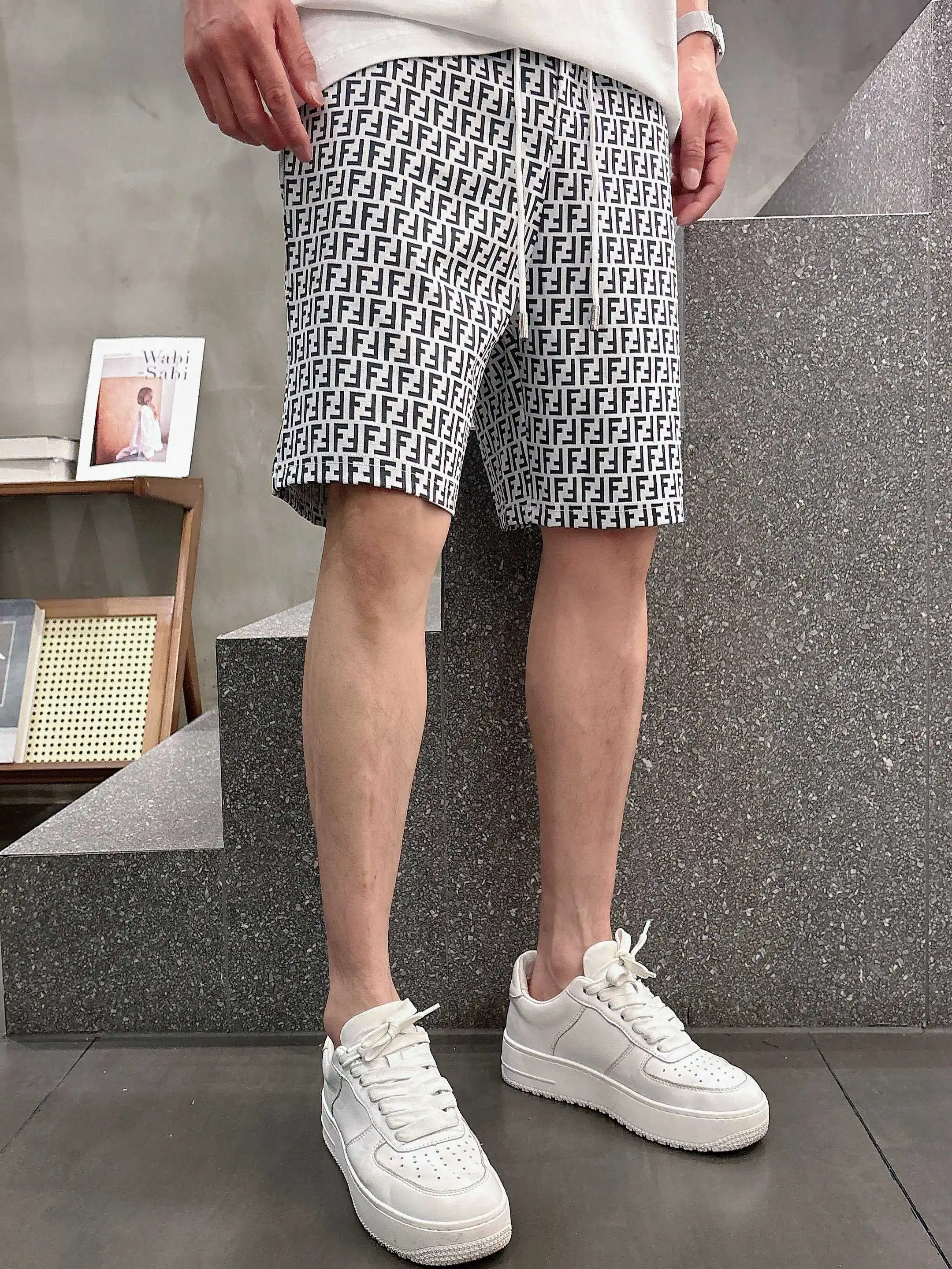 FF Monogram Jacquard Casual Shorts D16519005 — view 3