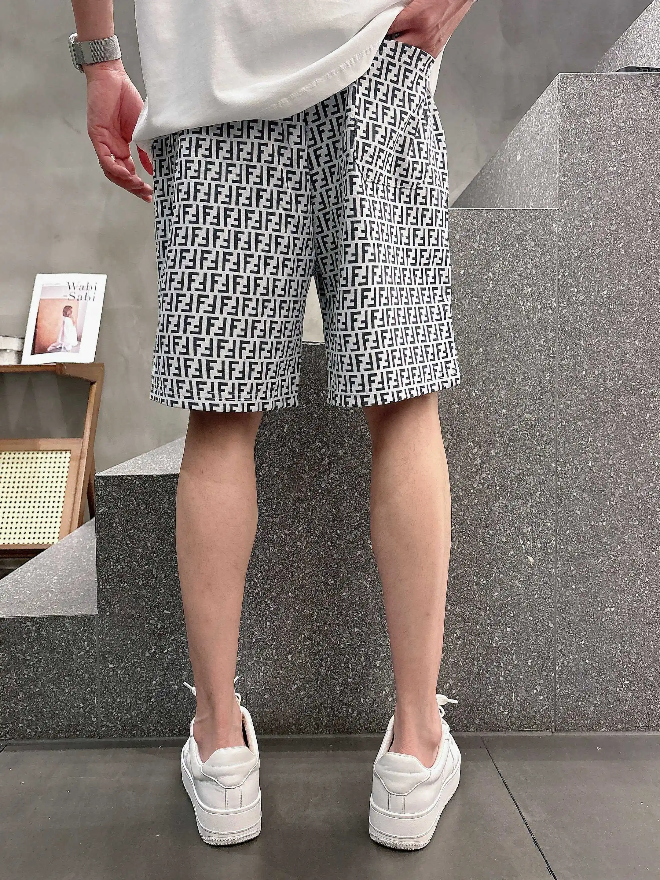 FF Monogram Jacquard Casual Shorts D16519005 — view 5