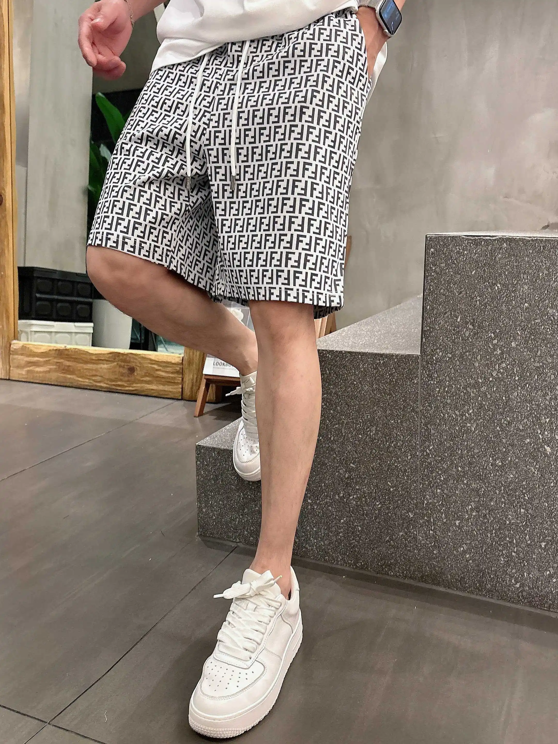 FF Monogram Jacquard Casual Shorts D16519005 — view 9