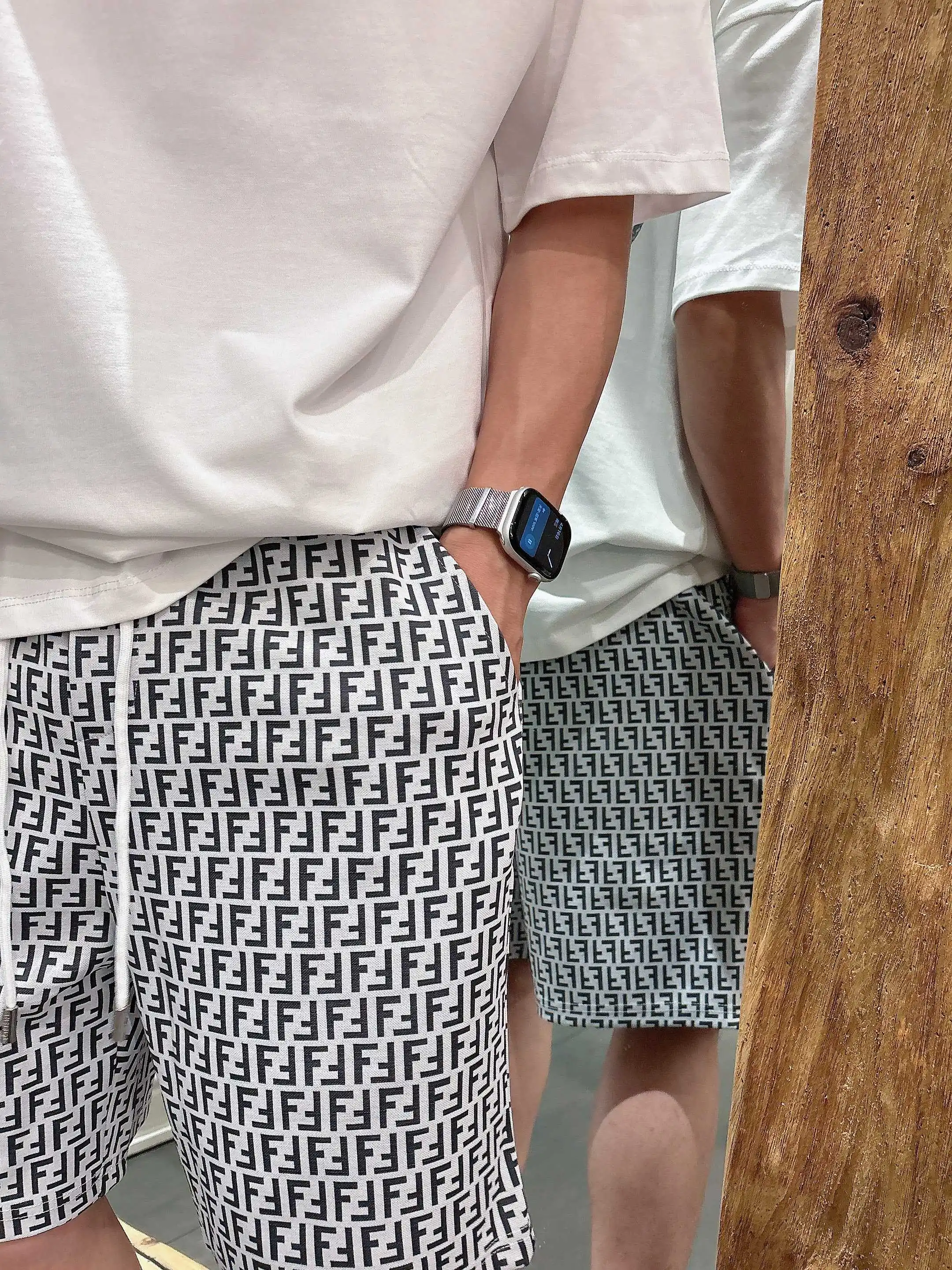 FF Monogram Jacquard Casual Shorts D16519005 — view 10