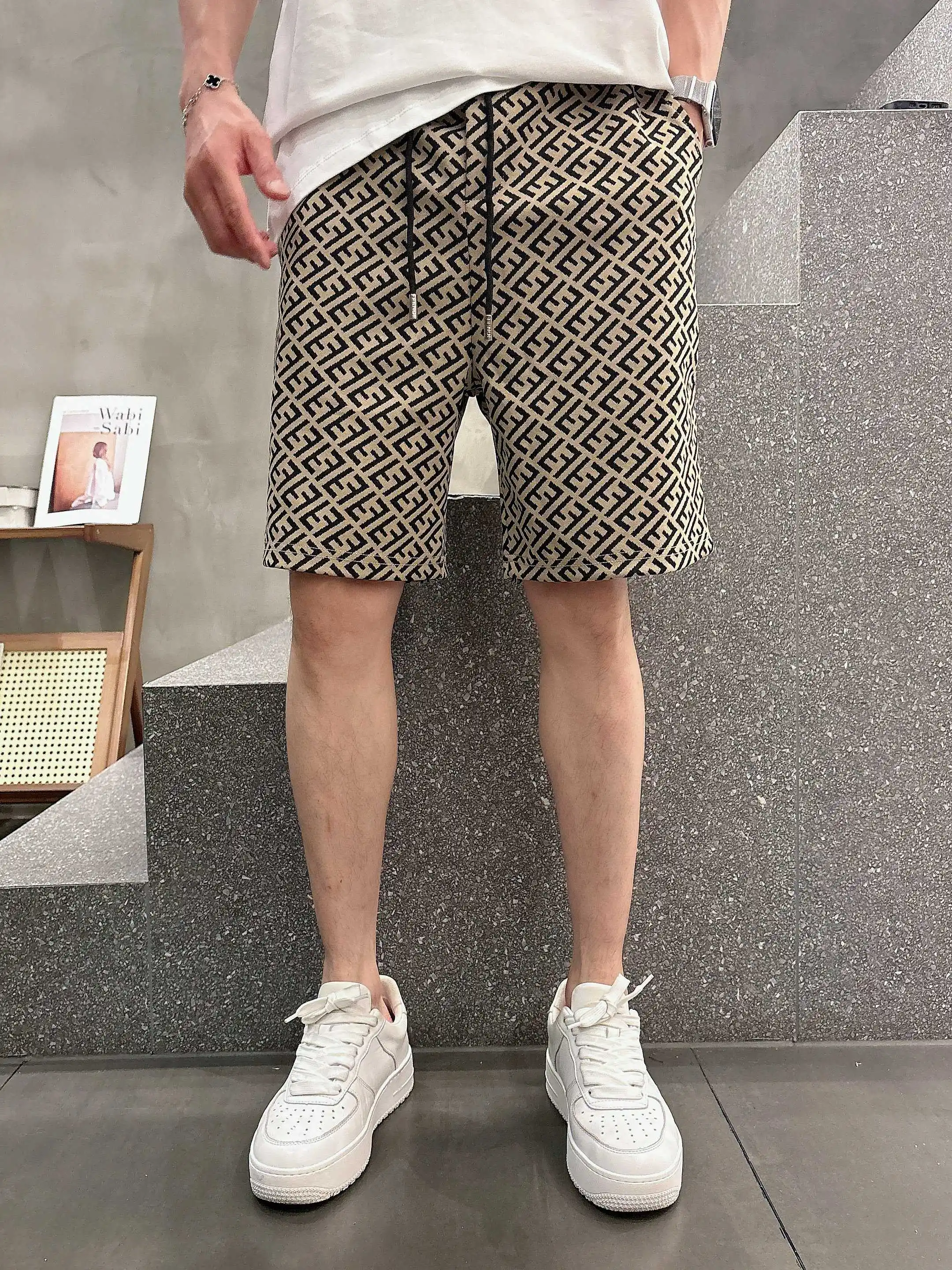 FF Monogram Jacquard Casual Shorts D16519002