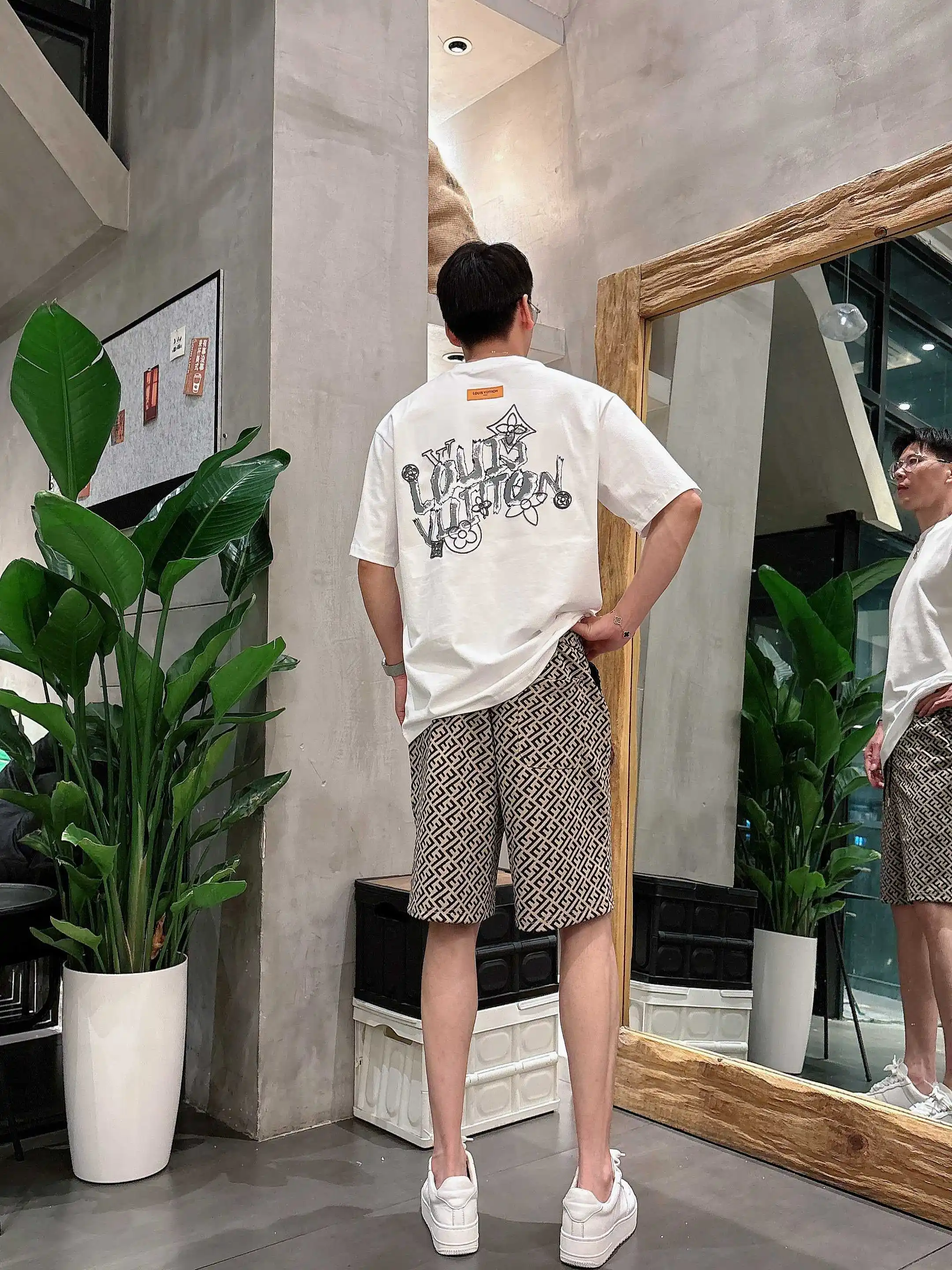 FF Monogram Jacquard Casual Shorts D16519002 — view 11
