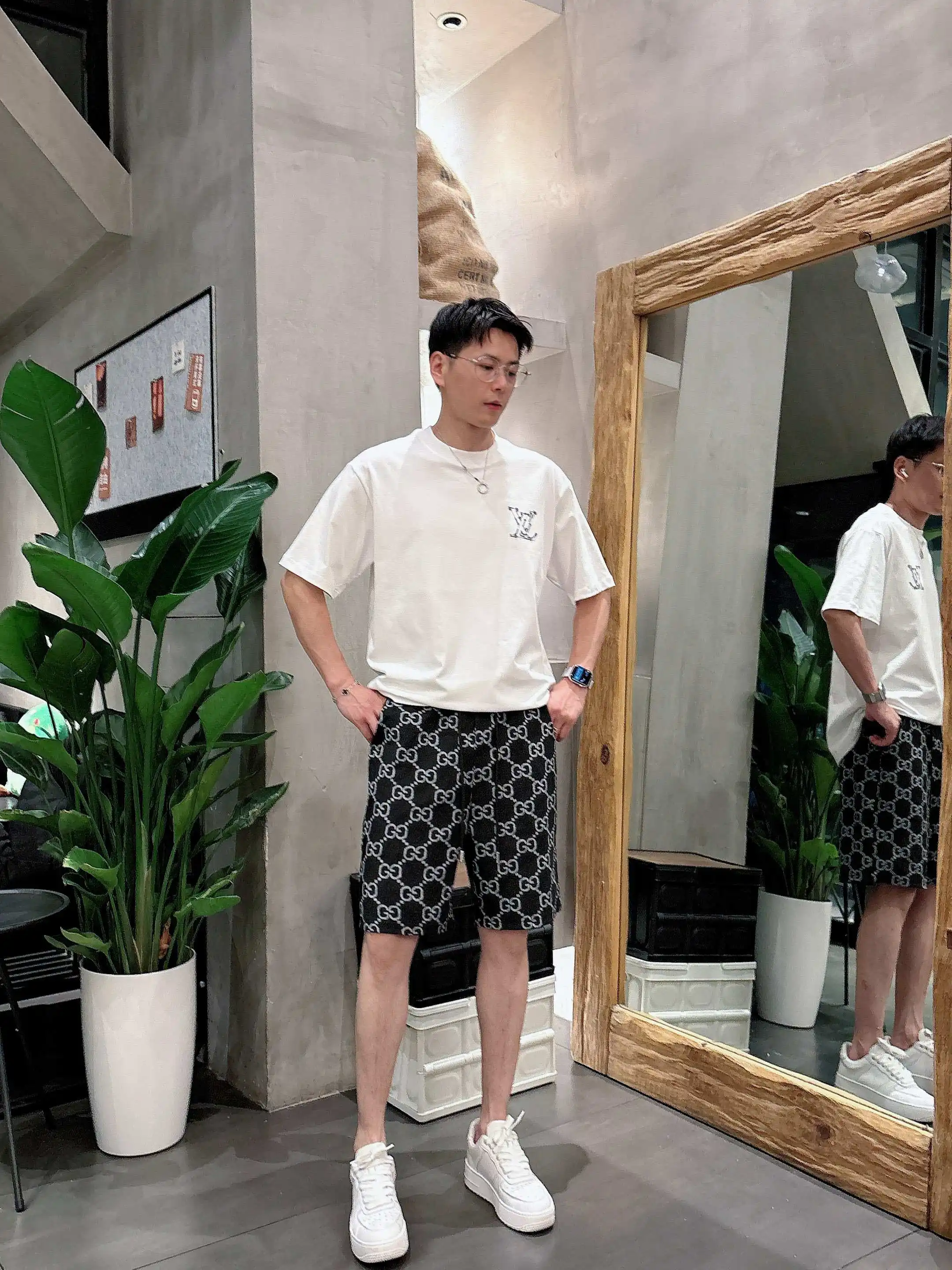 GG Jacquard Monogram Casual Shorts D16519019 — view 10