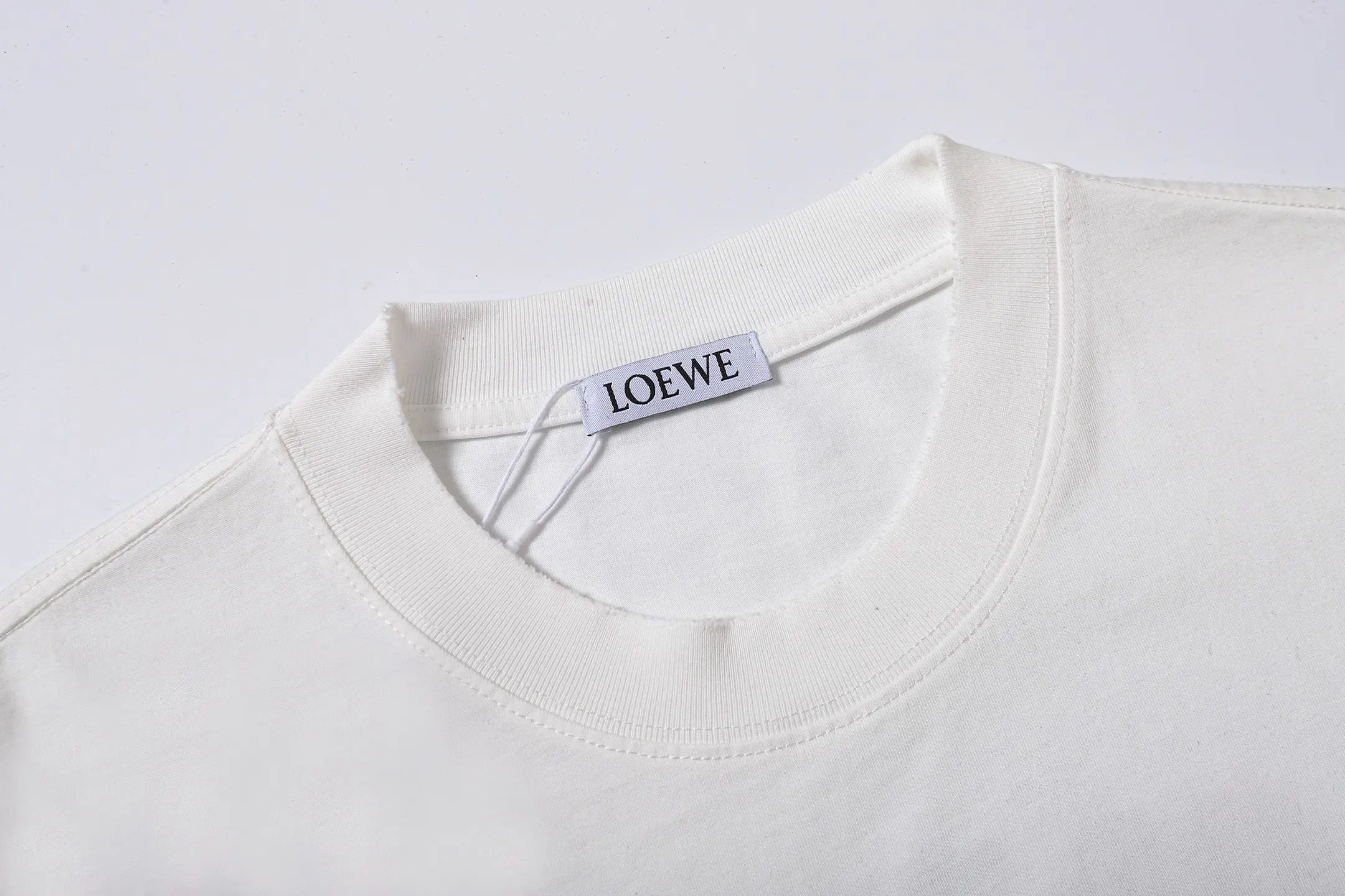 Hand-Painted Anagram Logo Cotton T-Shirt D16513302 — view 2