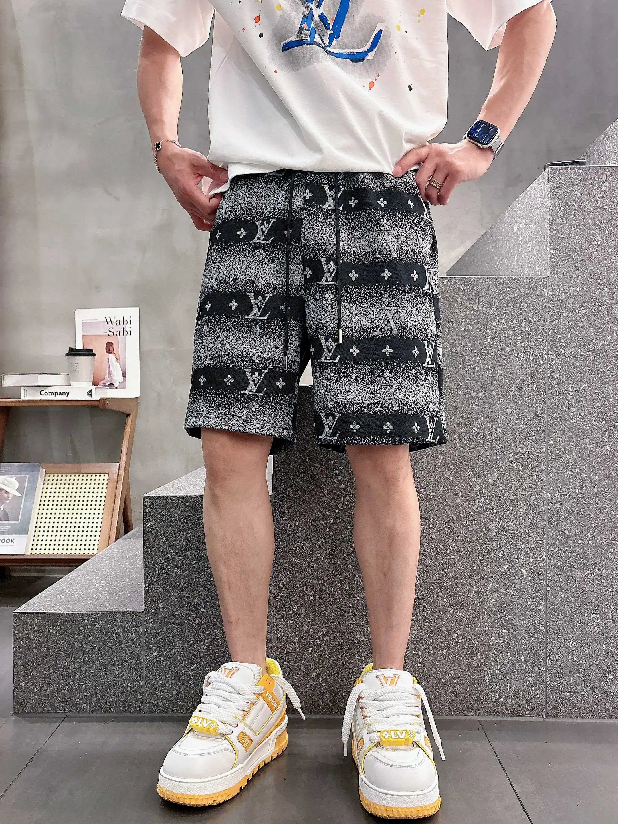 Monogram Jacquard Drawstring Shorts D16519032 — view 5