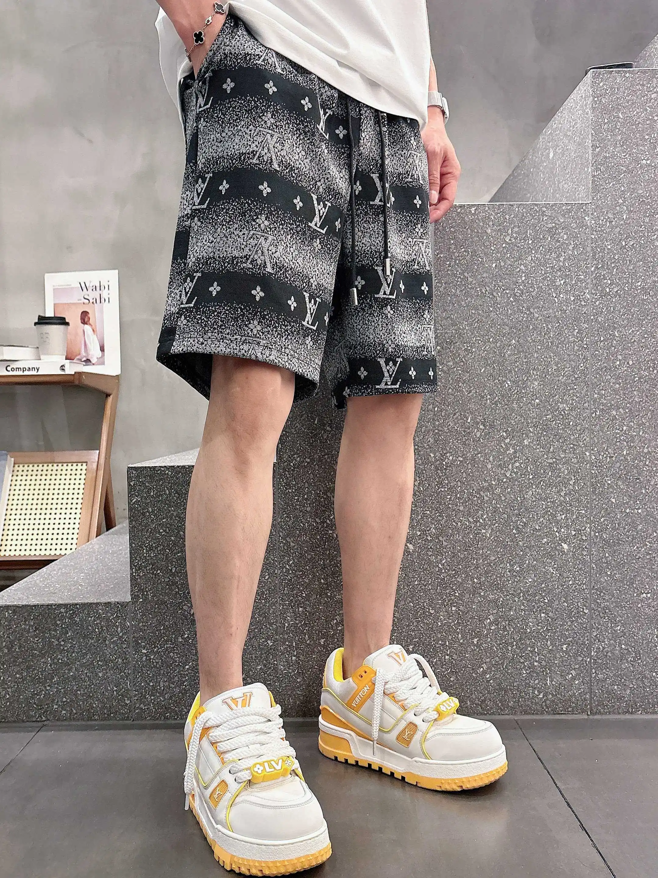 Monogram Jacquard Drawstring Shorts D16519032 — view 8