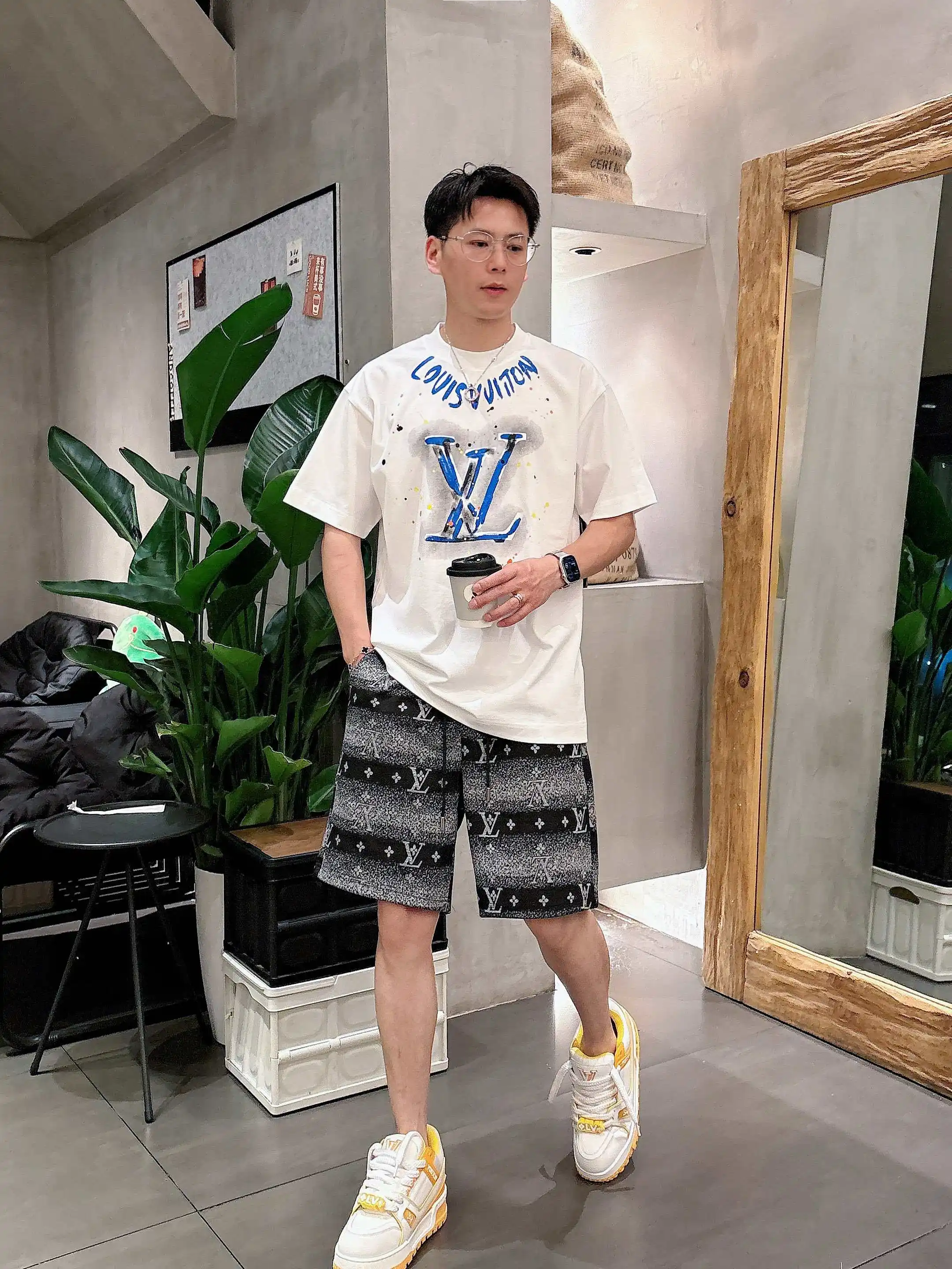 Monogram Jacquard Drawstring Shorts D16519032 — view 10