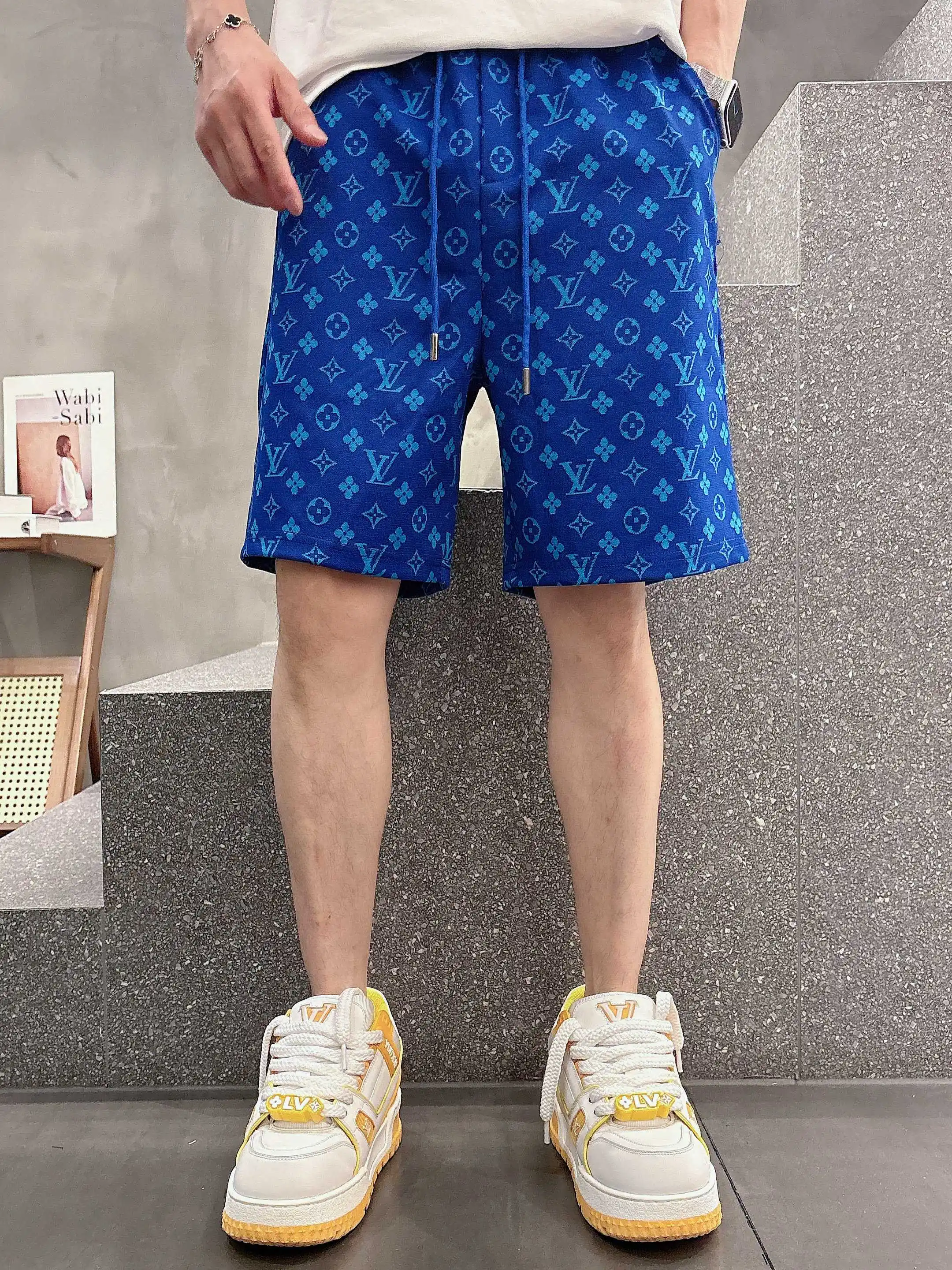 Monogram Jacquard Drawstring Shorts D16519036