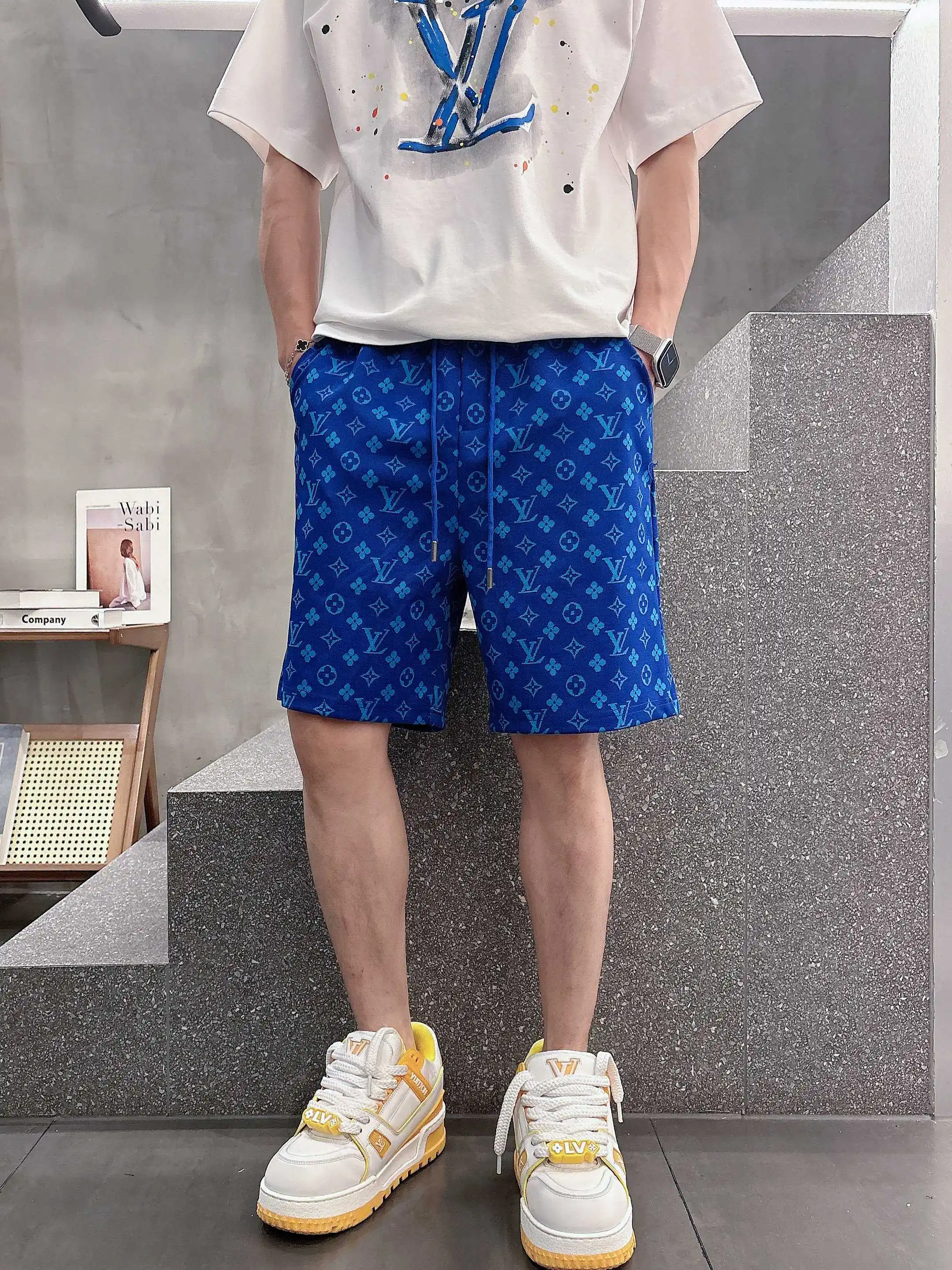 Monogram Jacquard Drawstring Shorts D16519036 — view 2