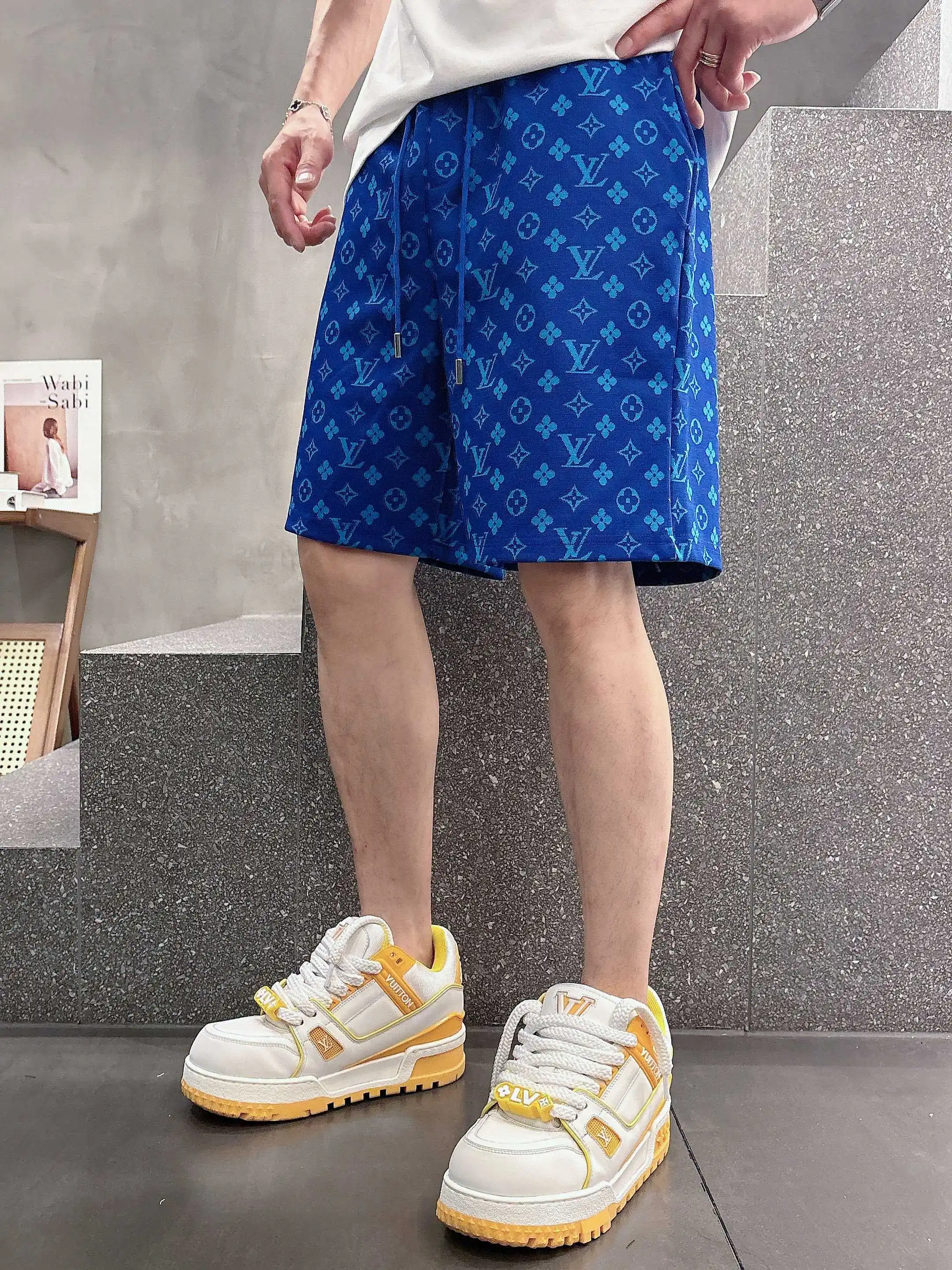 Monogram Jacquard Drawstring Shorts D16519036 — view 3