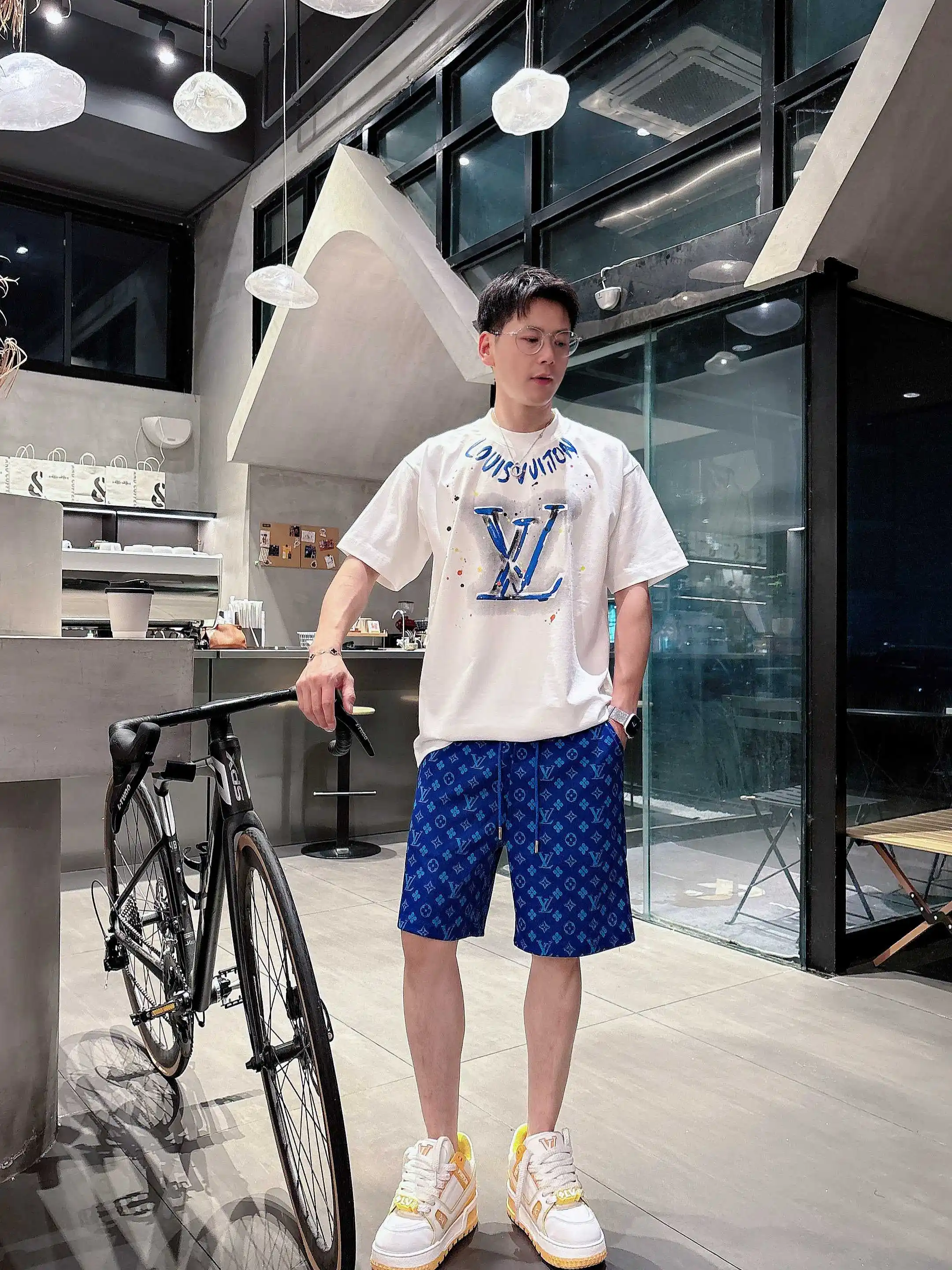 Monogram Jacquard Drawstring Shorts D16519036 — view 9